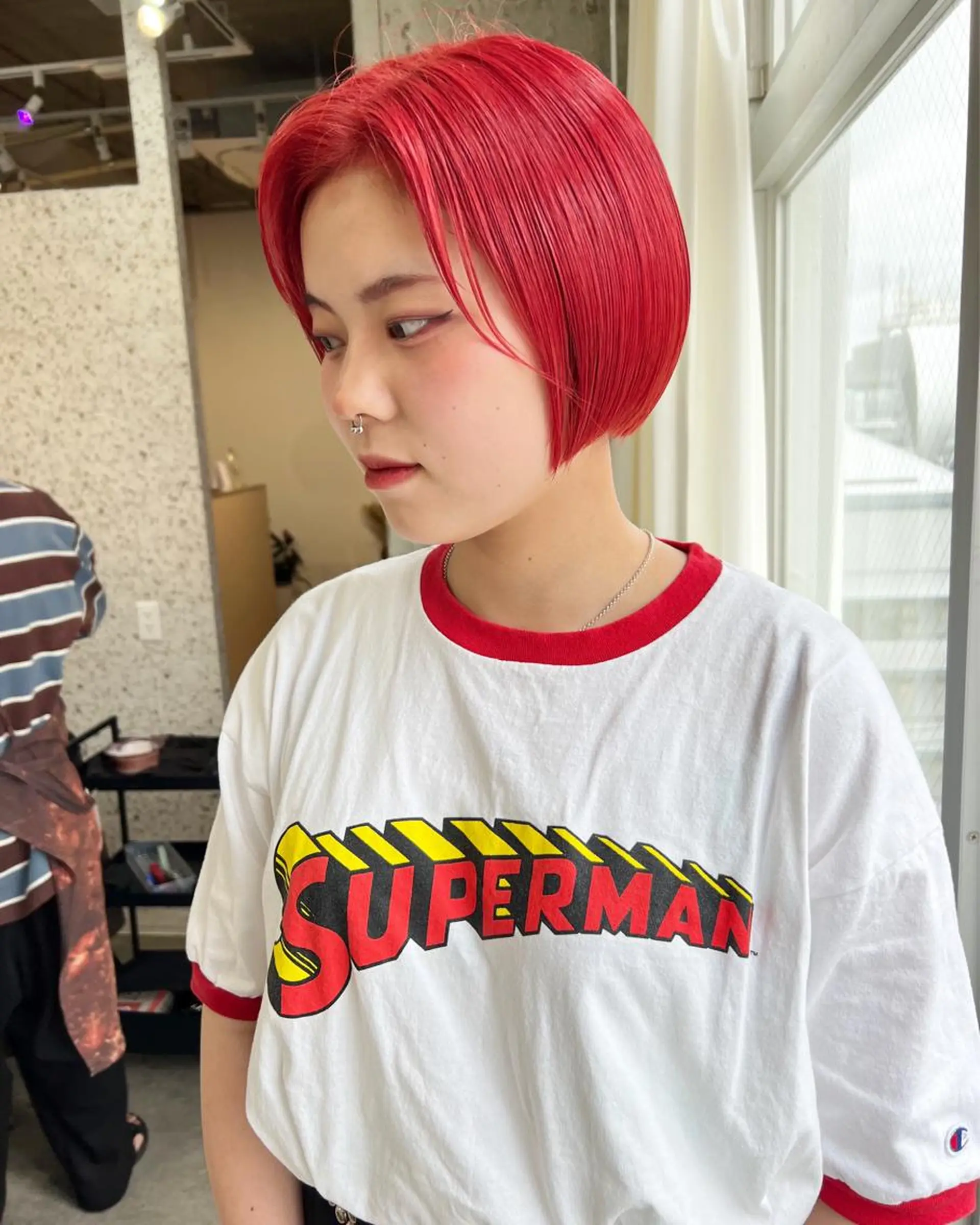 ショート カラー ヘアアレンジ ブリーチ ケアブリーチ ダブルカラー ハイライトカラー ハイトーンカラー ヘアカラー lani 天神大名/ブリーチのヘアスタイル