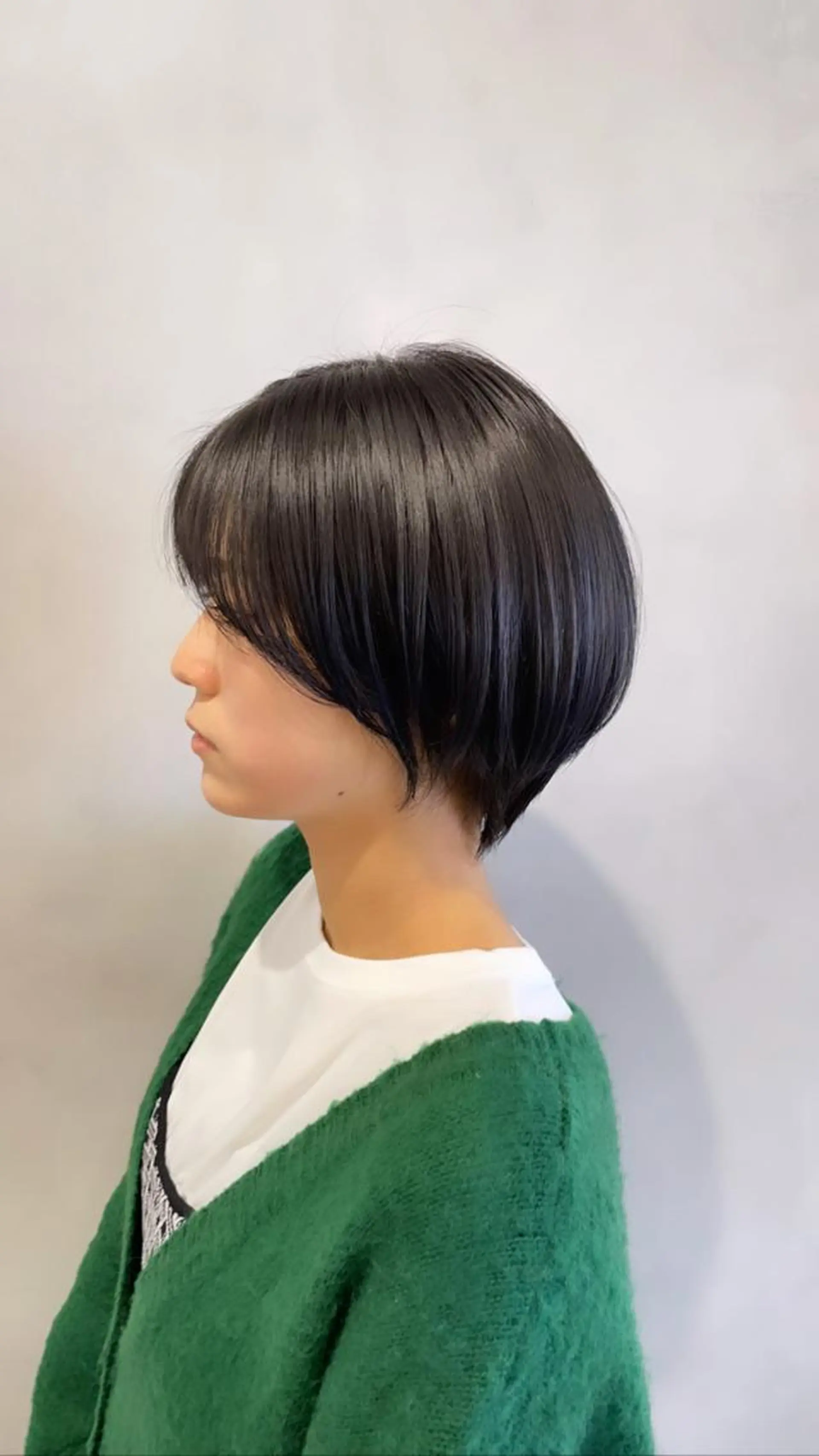 ショート カラー 丸みショート ダークグレー ショートヘア カット ヘアカラー トリートメント 🔷ダブルカラーハイ トーン🔷櫻井走のヘアスタイル