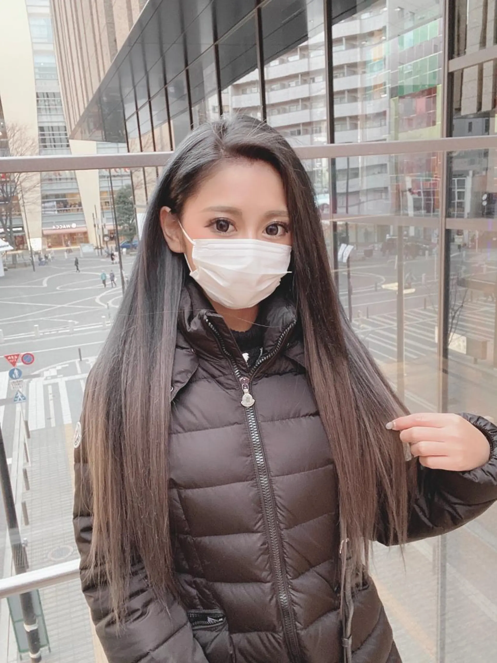 ロング カラー グレージュ エクステ ヘアカラー エクステ FERNA池袋所属・マンツーマン施術✂︎ 金田尚久🎨のヘアスタイル
