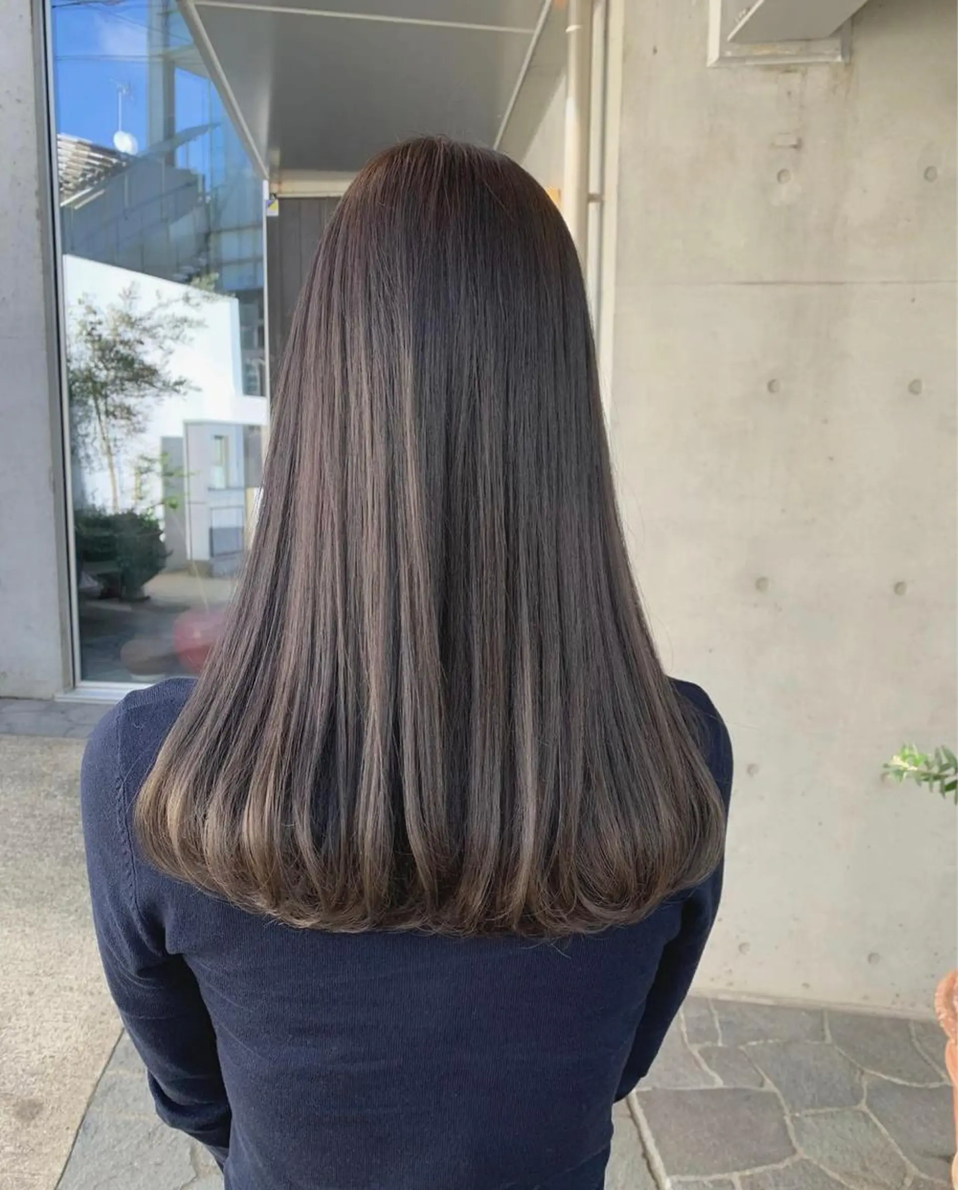セミロング ハイライト ヘアカラー トリートメント 🎀透明感カラーෆ 🪄Maikoのヘアスタイル