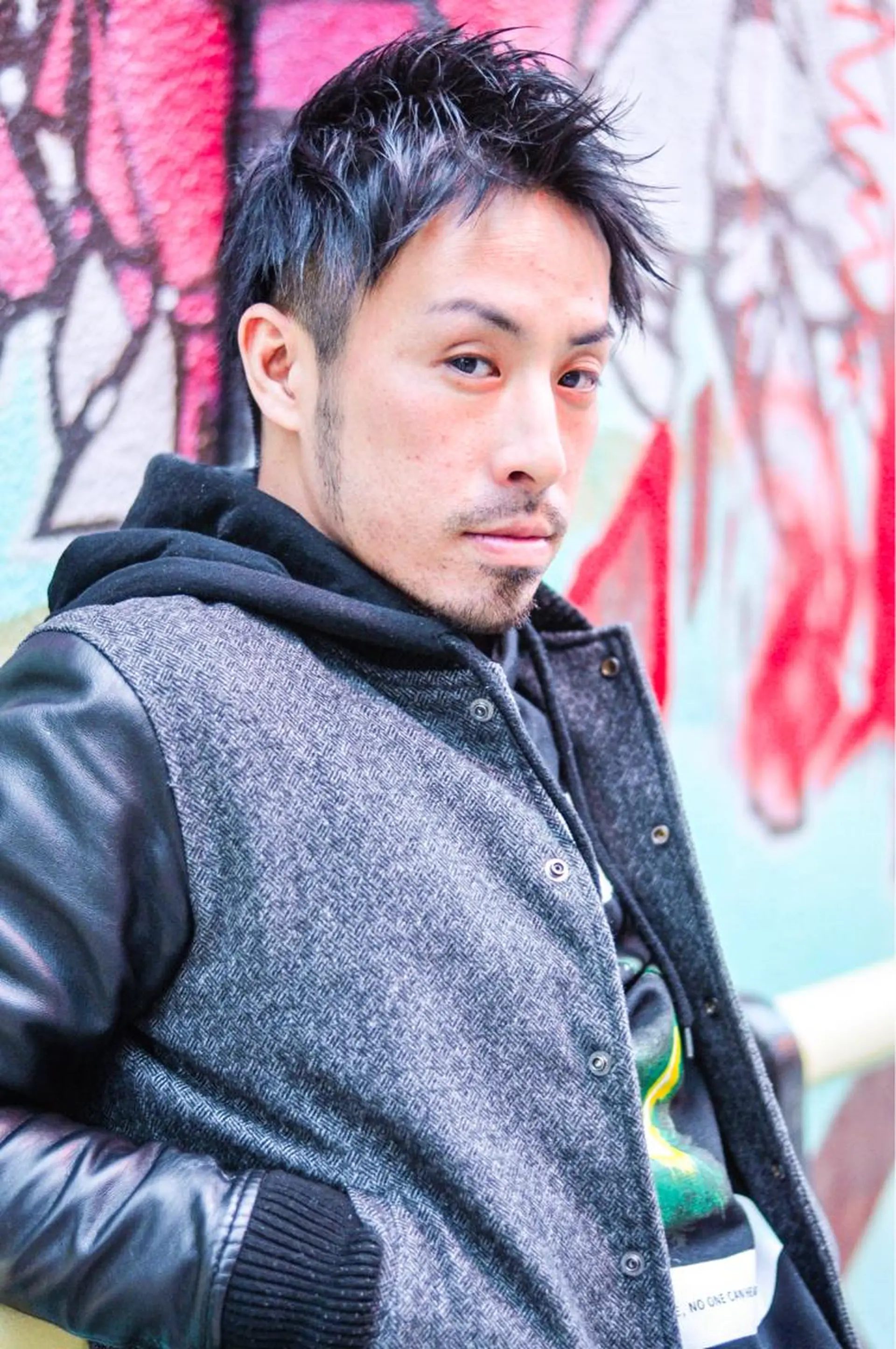 ショート カラー メンズ kiki所属・中田 敏明のヘアスタイル