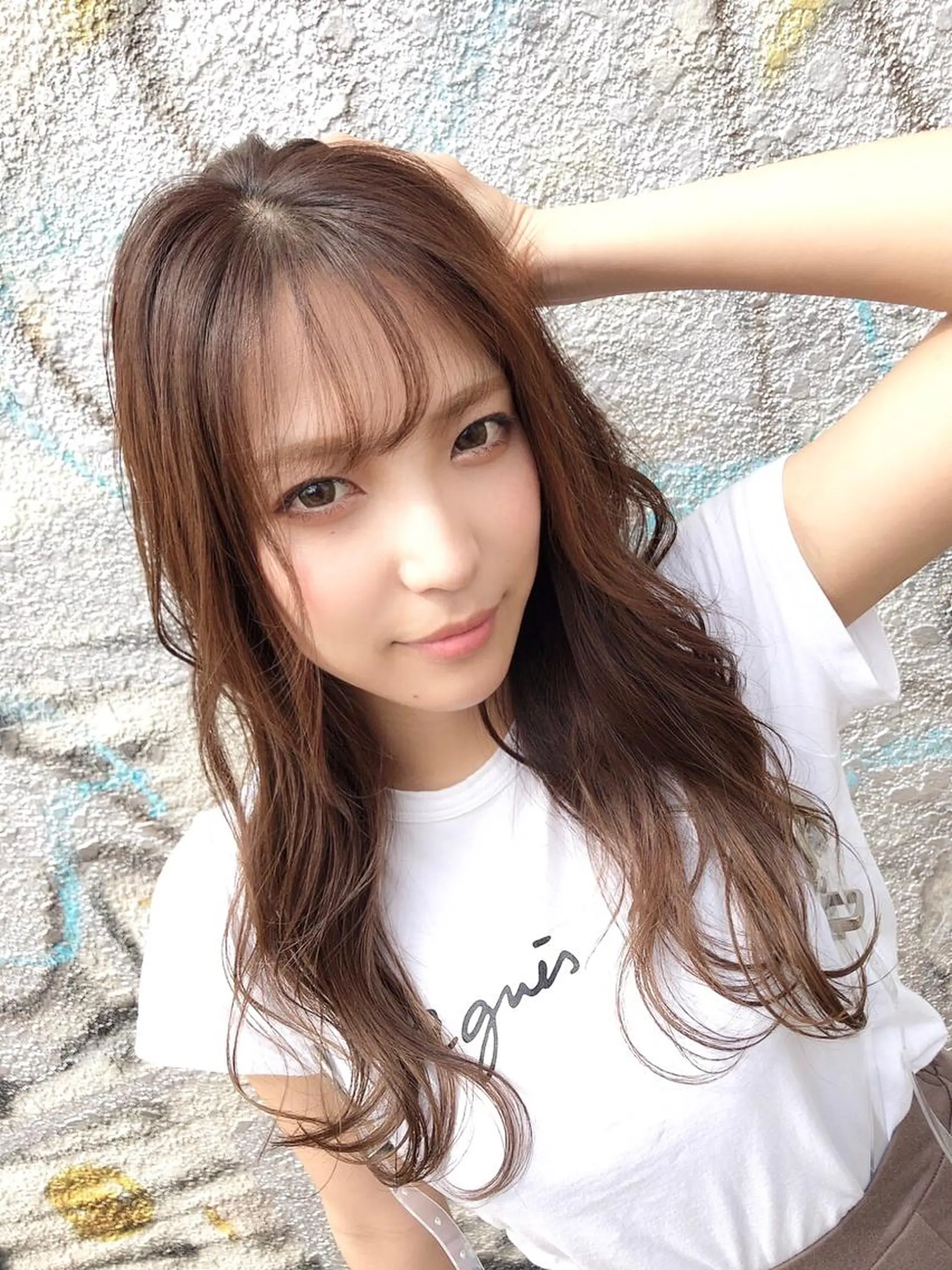 ロング カラー ブラウンカラー ココアブラウン 💓シールエクステ for...のヘアスタイル
