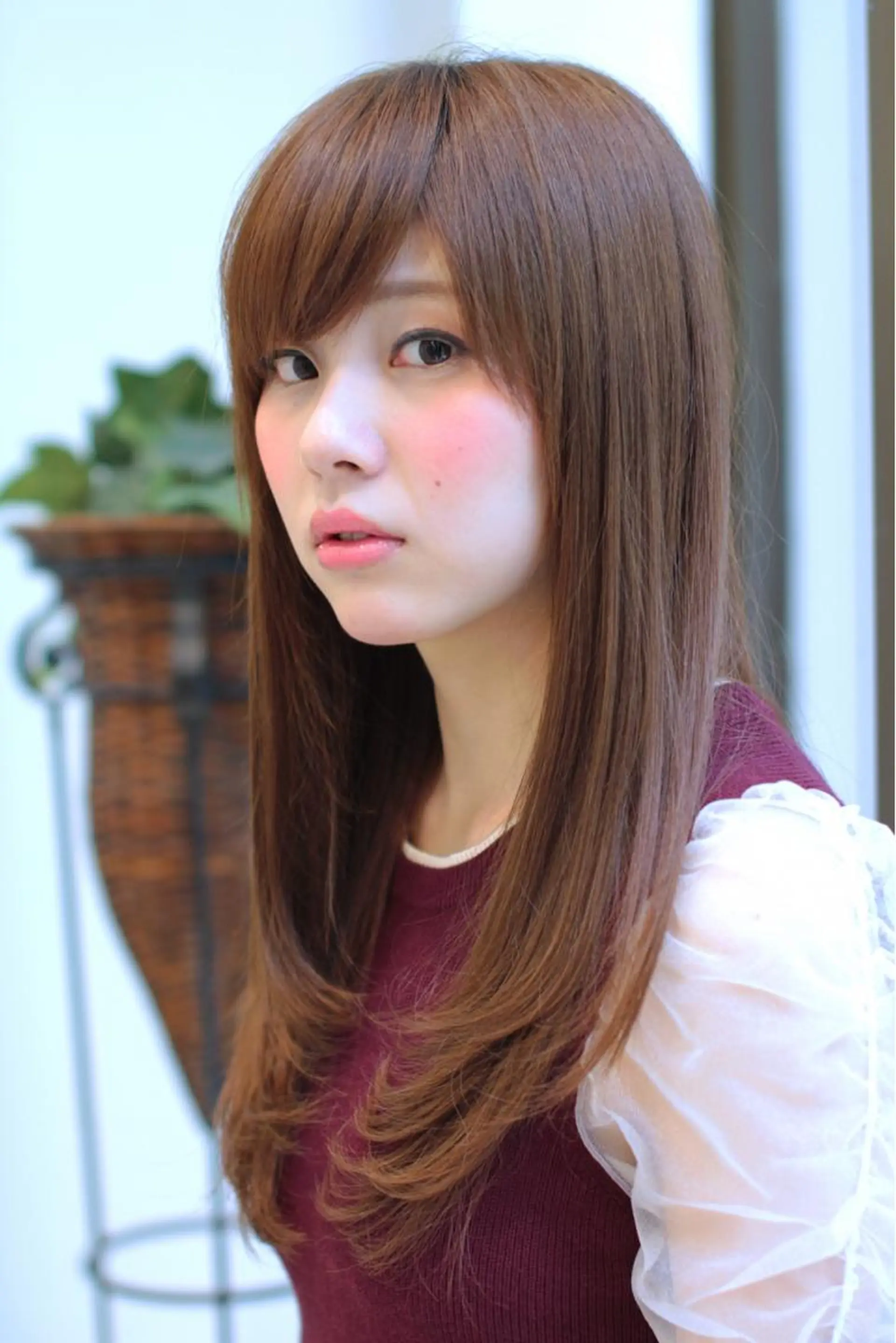 ミディアム カラー 縮毛矯正⭐️ TAKAHIROのヘアスタイル