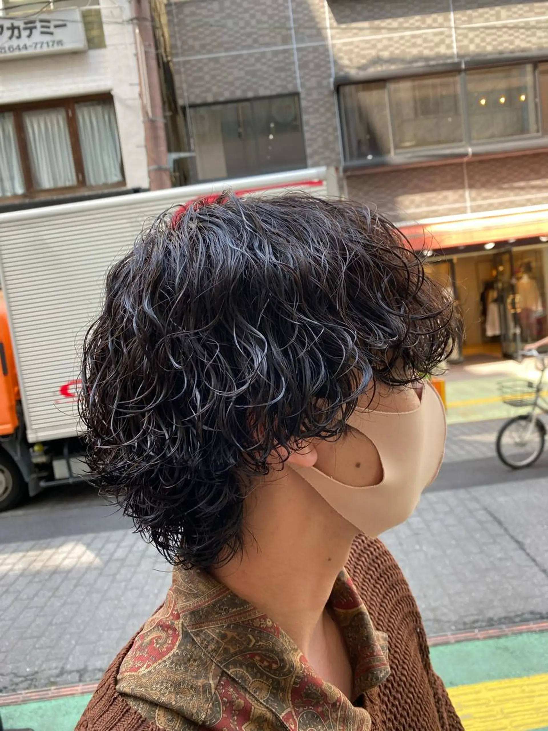 ショート パーマ メンズ メンズパーマ 波巻きパーマ カット パーマ トリートメント 🌴パーマオタク🌴 長谷川　諒佑🌈のヘアスタイル