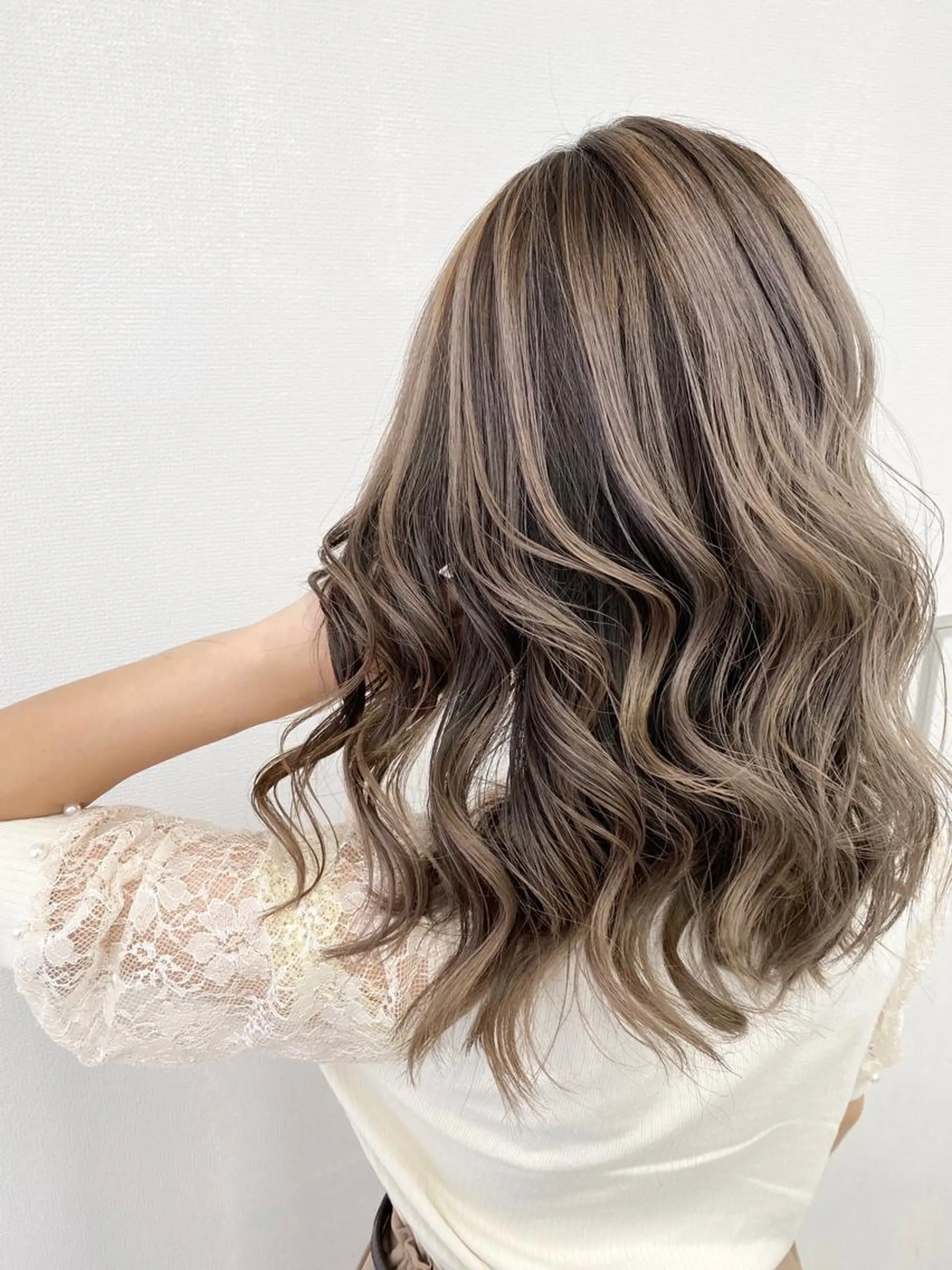セミロング カット ヘアカラー トリートメント ミルクティーカラー 🌈店長クボのヘアスタイル