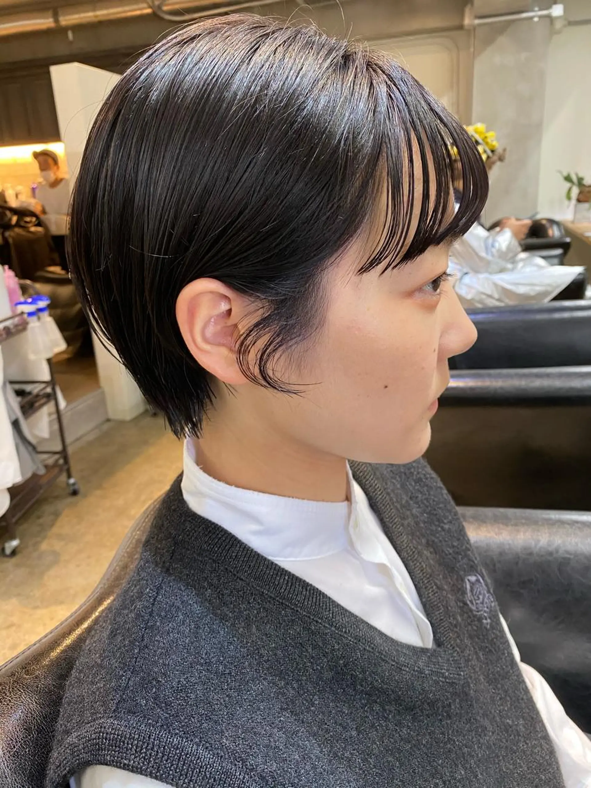 ショート カラー ショートボブ パープルカラー ボブ ショートヘア ヘアカラー トリートメント 🧼柴田 健太郎🧼のヘアスタイル