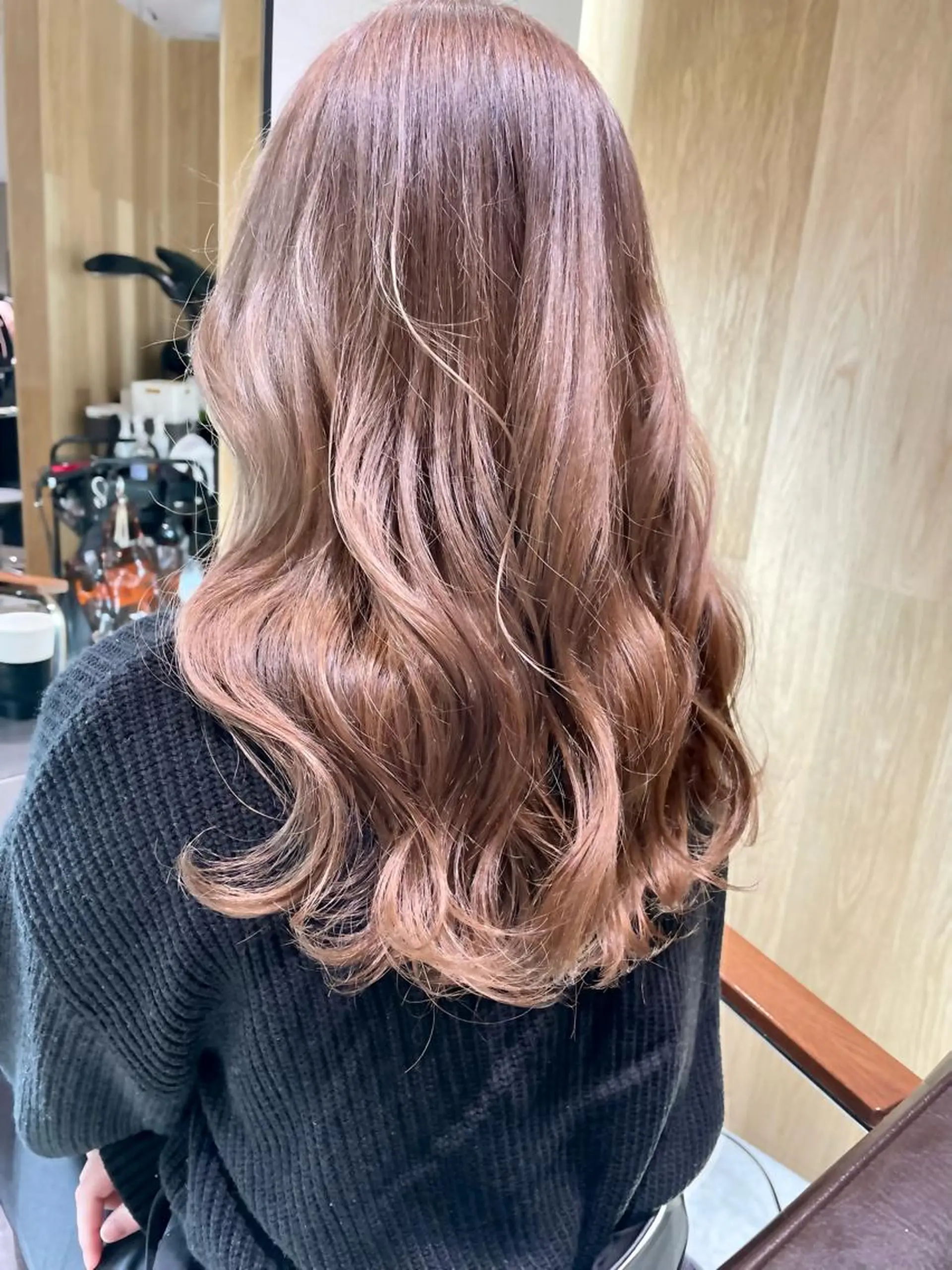 ロング カット ヘアカラー トリートメント 藤野なつえ ナチュラルのヘアスタイル
