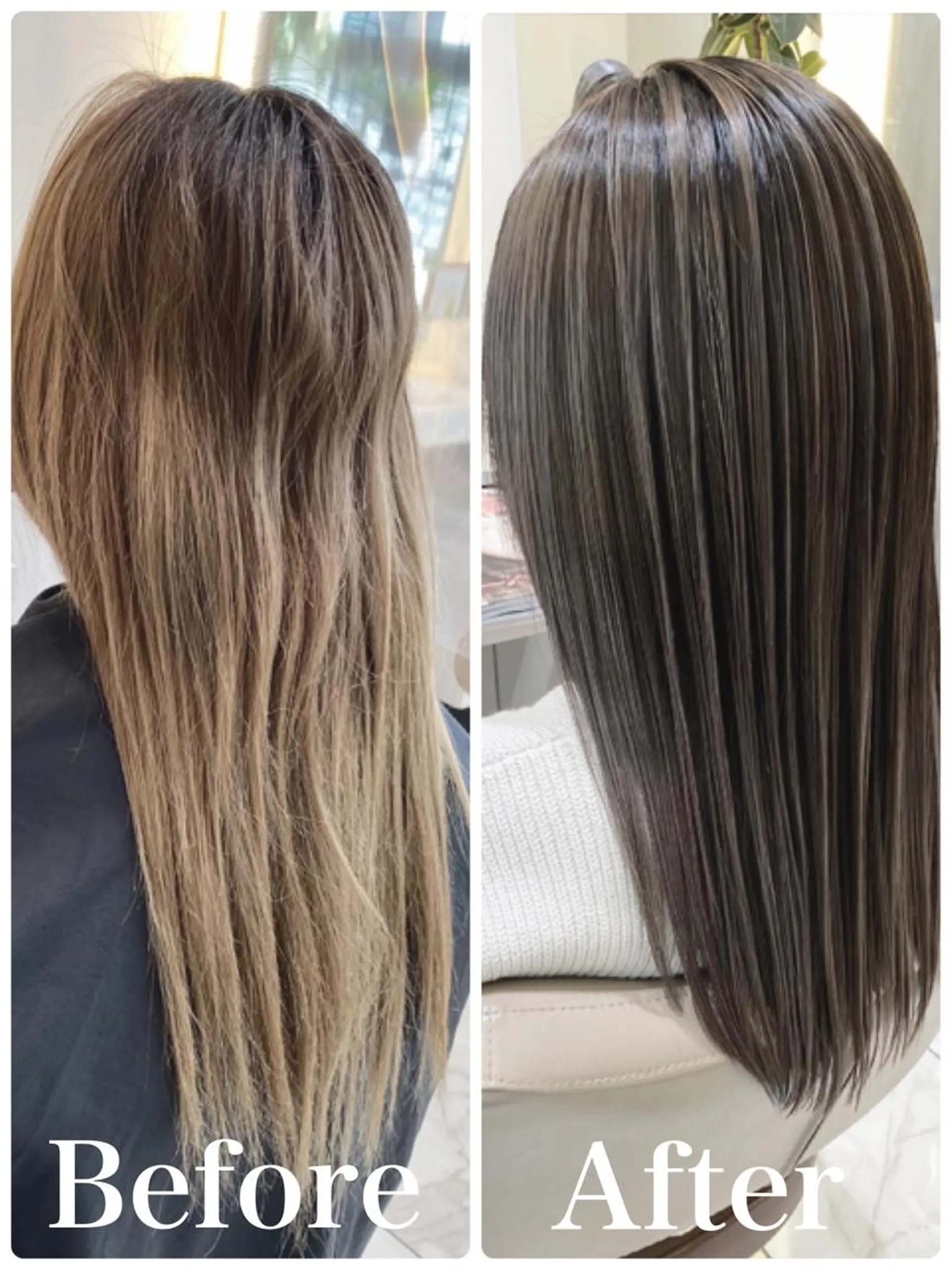 ロング カラー バレイヤージュ レイヤーカット カット ヘアカラー トリートメント 山崎俊輔/髪質改善 /バレイヤージュのヘアスタイル