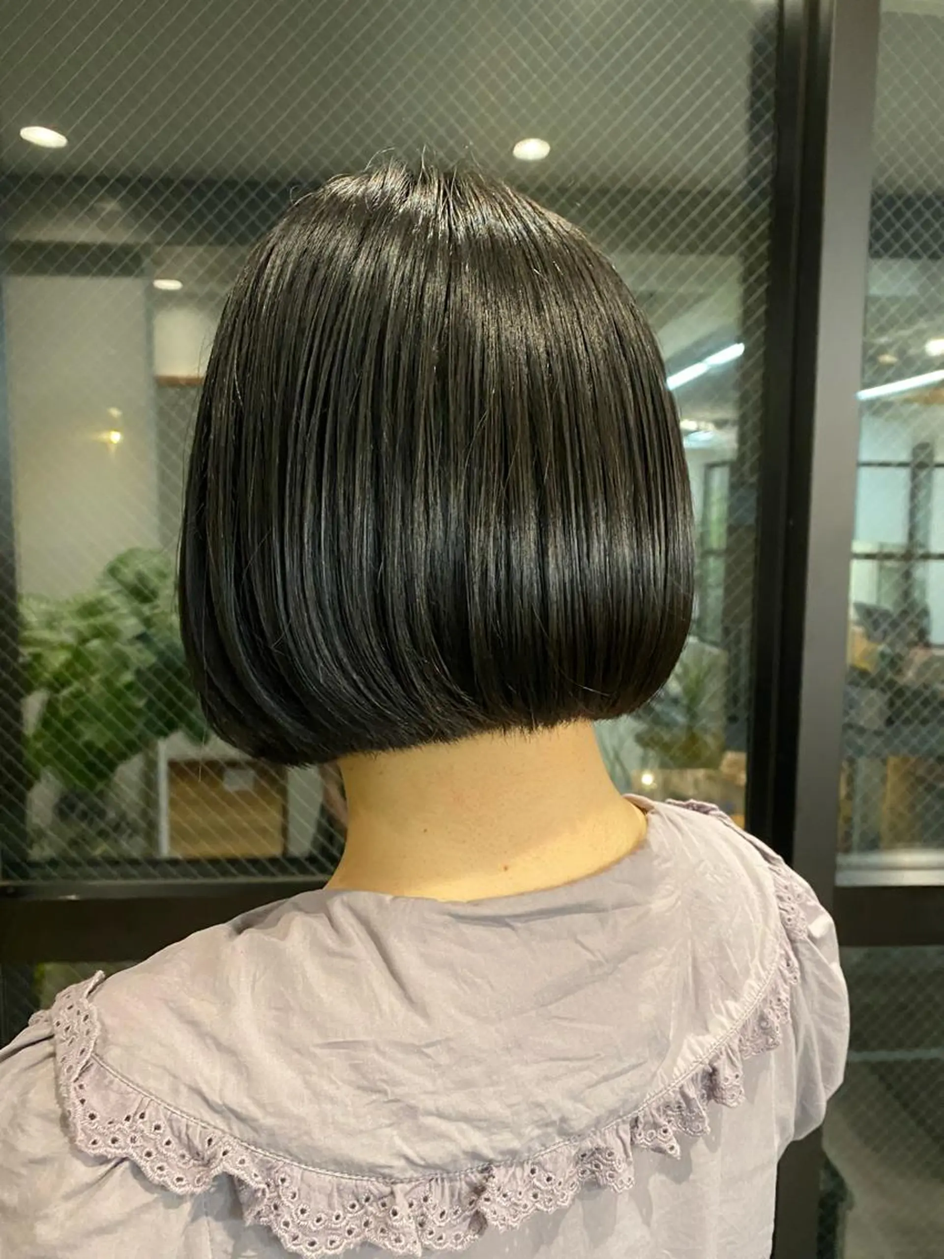 ショート 切りっぱなしボブ 前下がりボブ ボブ トリートメント 髪質改善/縮毛矯正/ 透明感カラーYUMAのヘアスタイル