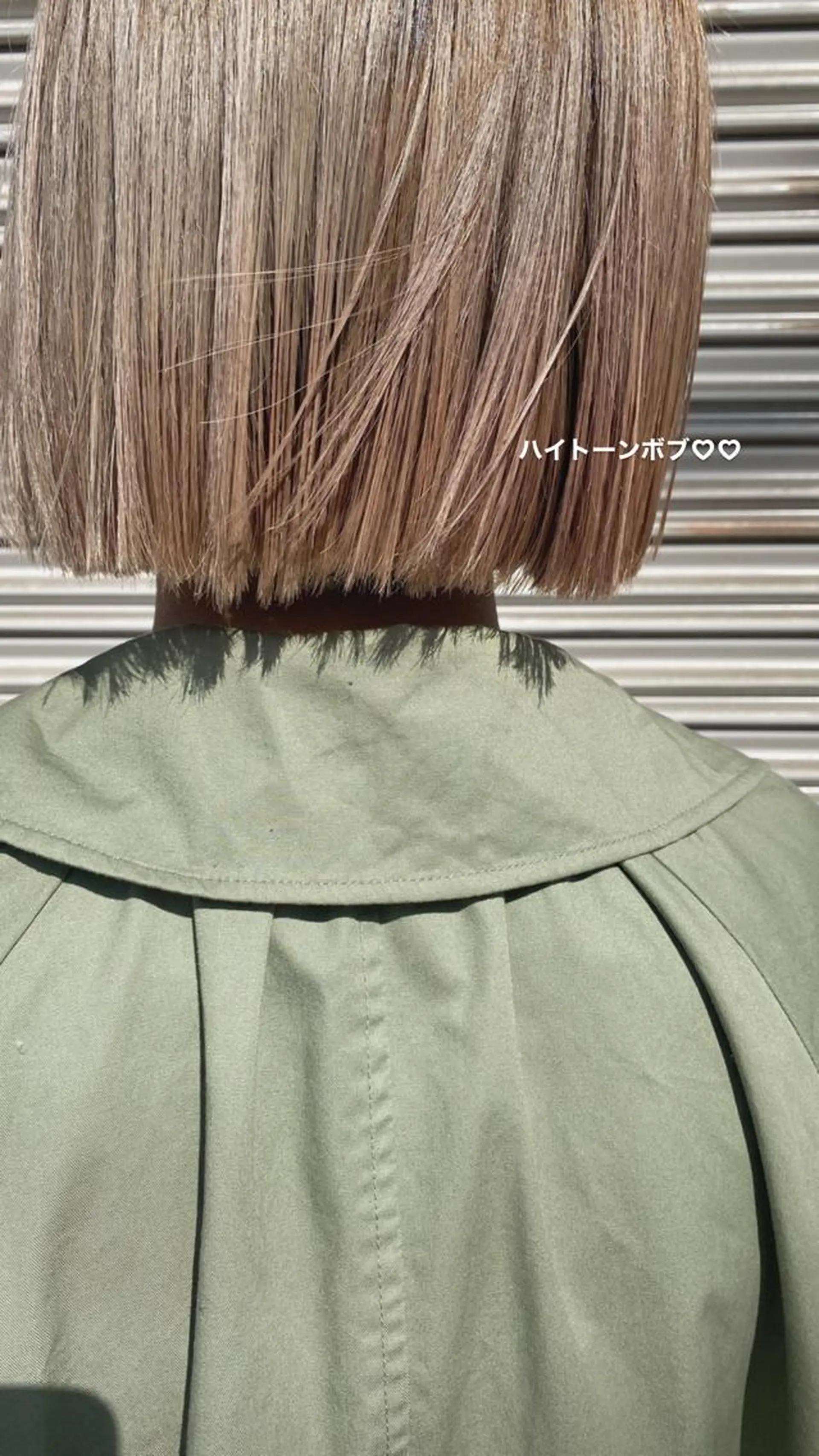 ショート カラー ヘアアレンジ マツエク・マツパ 切りっぱなしボブ ハイトーンカラー ボブ カット ヘアカラー トリートメント Kawaguchi Arisaのヘアスタイル