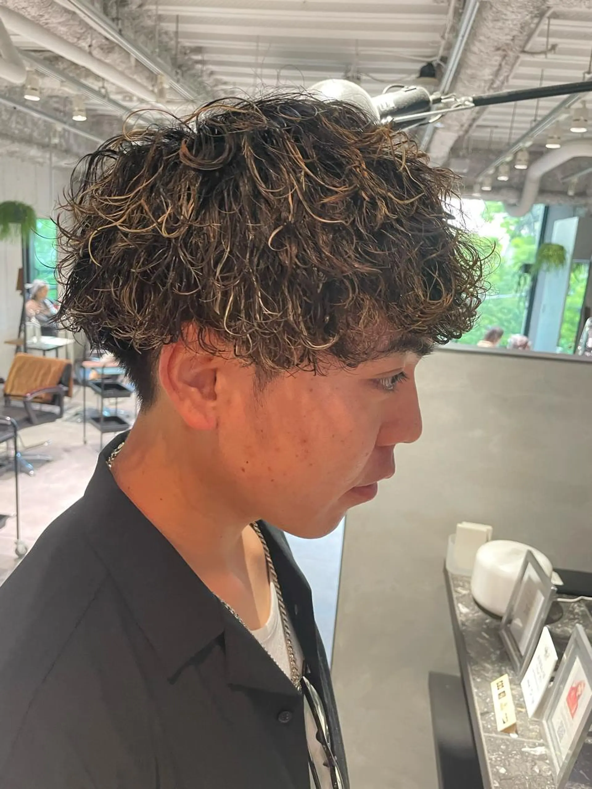 ショート カット ヘアカラー パーマ 🔱メンズパーマ特化 🔱山下和輝のヘアスタイル