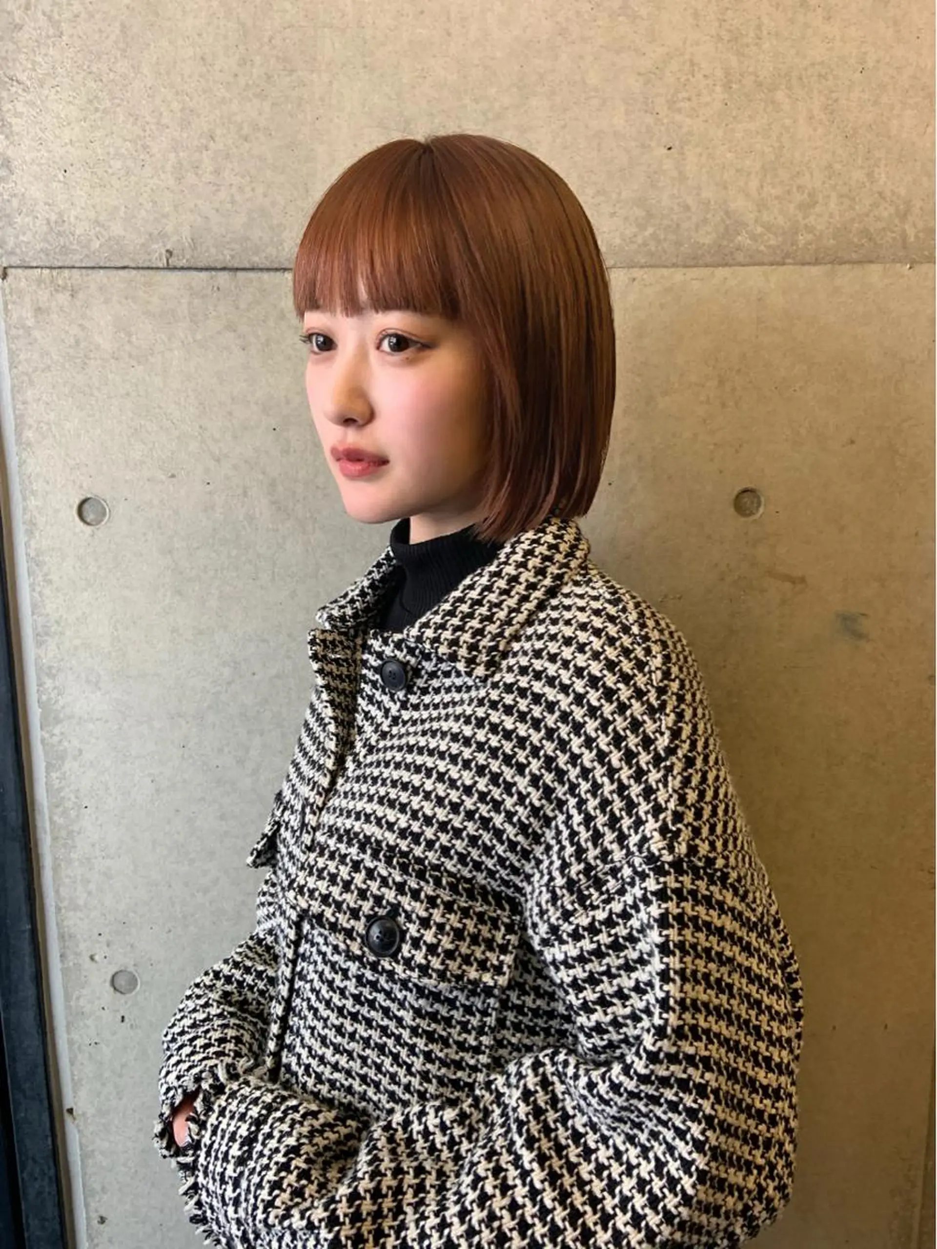 ショート カラー ブリーチ オレンジ ボブ ♡ma ki♡のヘアスタイル