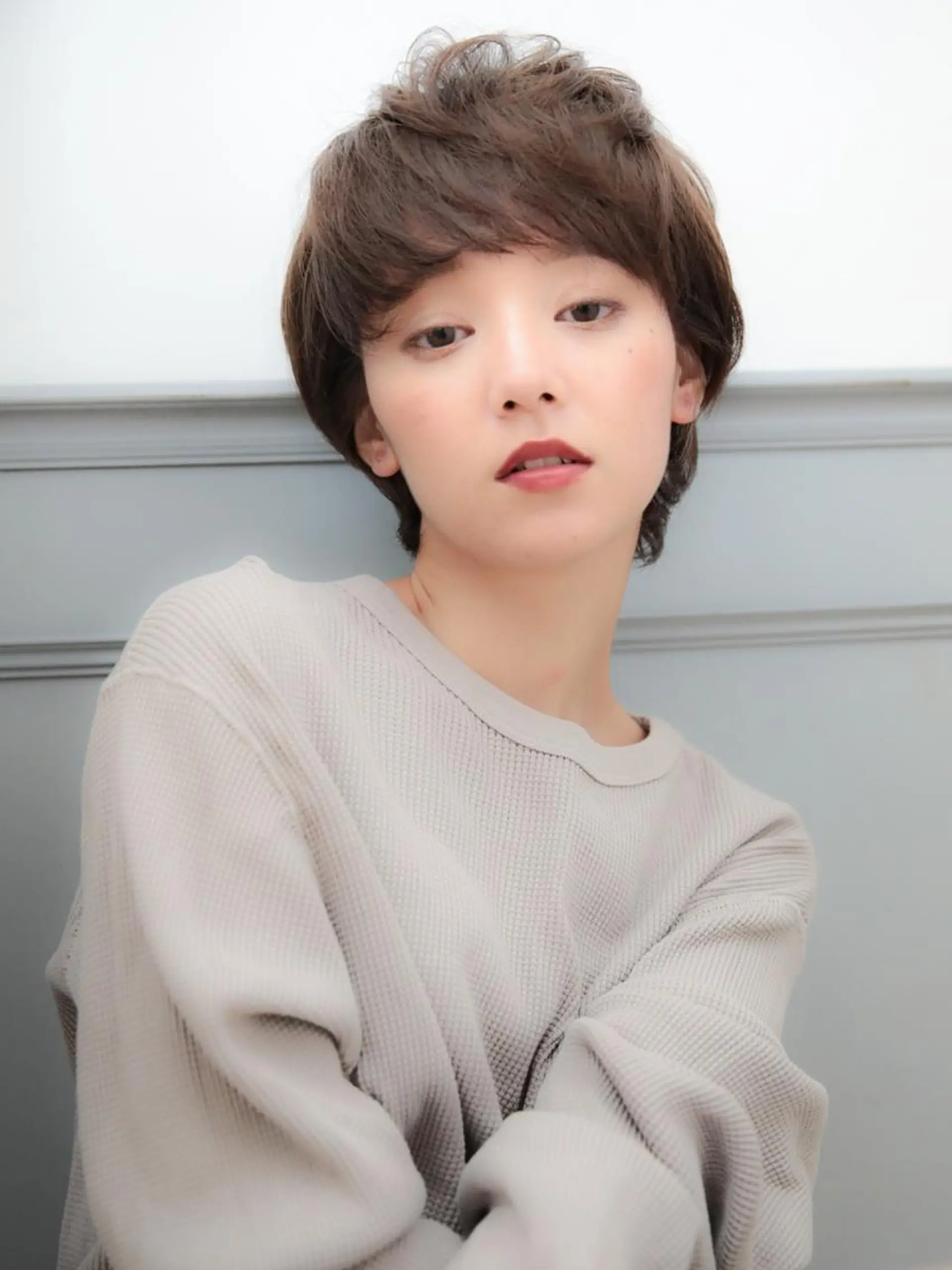 ショート カラー パーマ 山下 直人のヘアスタイル