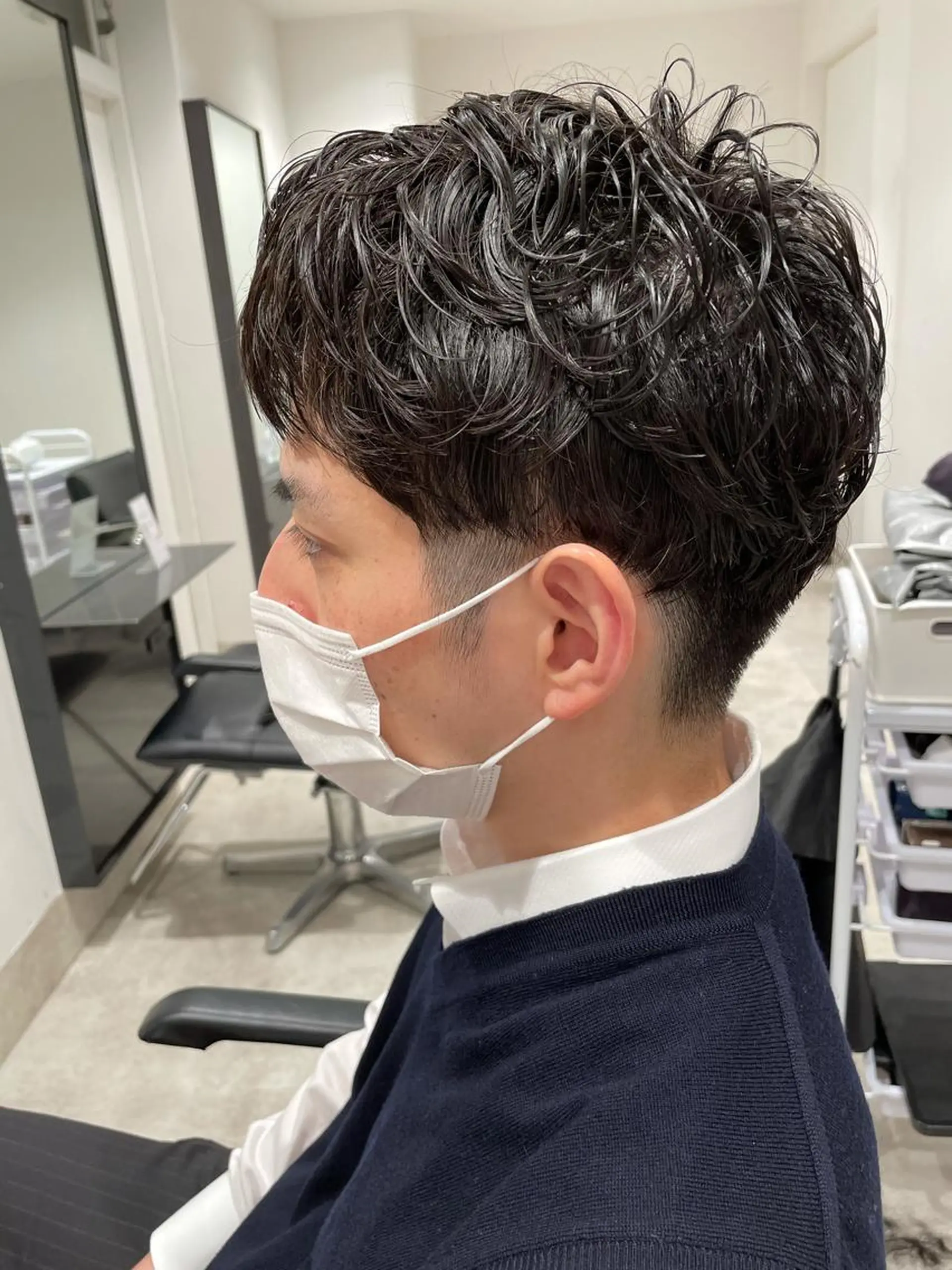 ショート カラー パーマ ヘアアレンジ メンズ パーソナルカラー合わ せたカラー🤍なつみのヘアスタイル