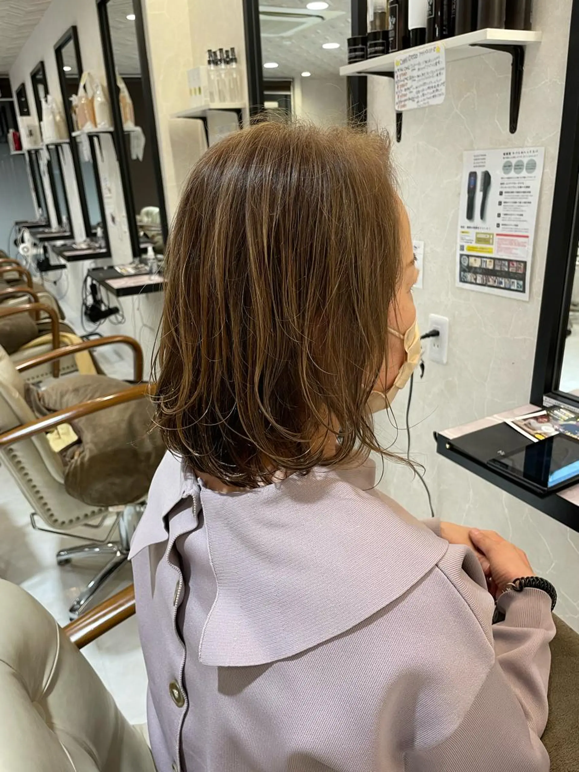 ミディアム カラー カット ヘアカラー トリートメント 本店店長☆ 前原海翔のヘアスタイル