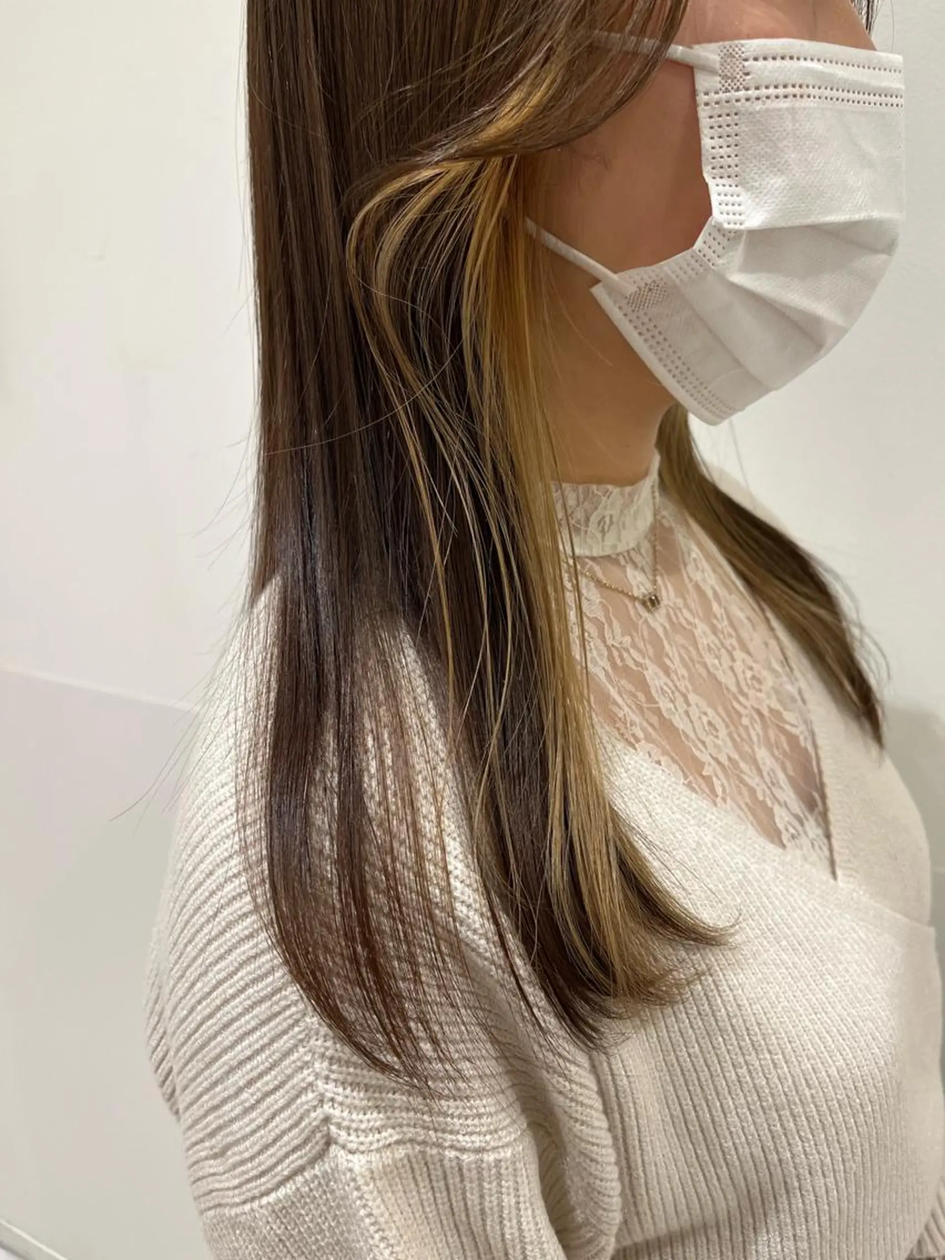 セミロング カラー DC カラーモデルのヘアスタイル