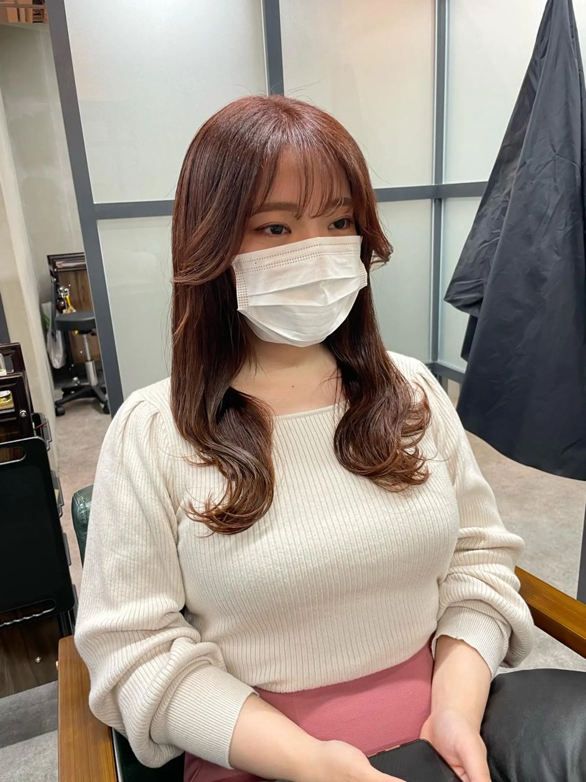 セミロング カラー S.BROOM なんばTAKUYAのヘアスタイル