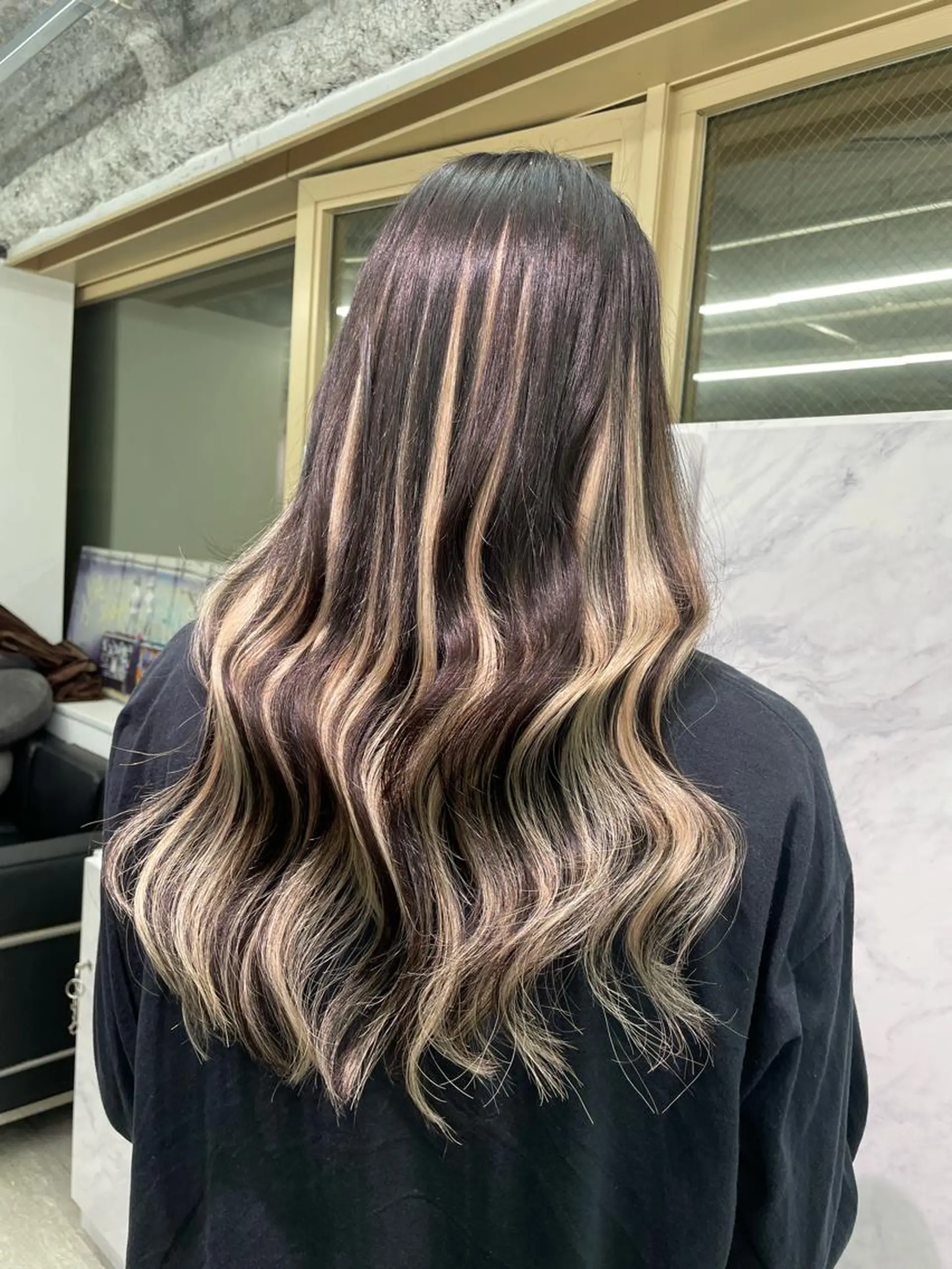 🪸ハイトーンカラー エクステmisakiのヘアスタイル