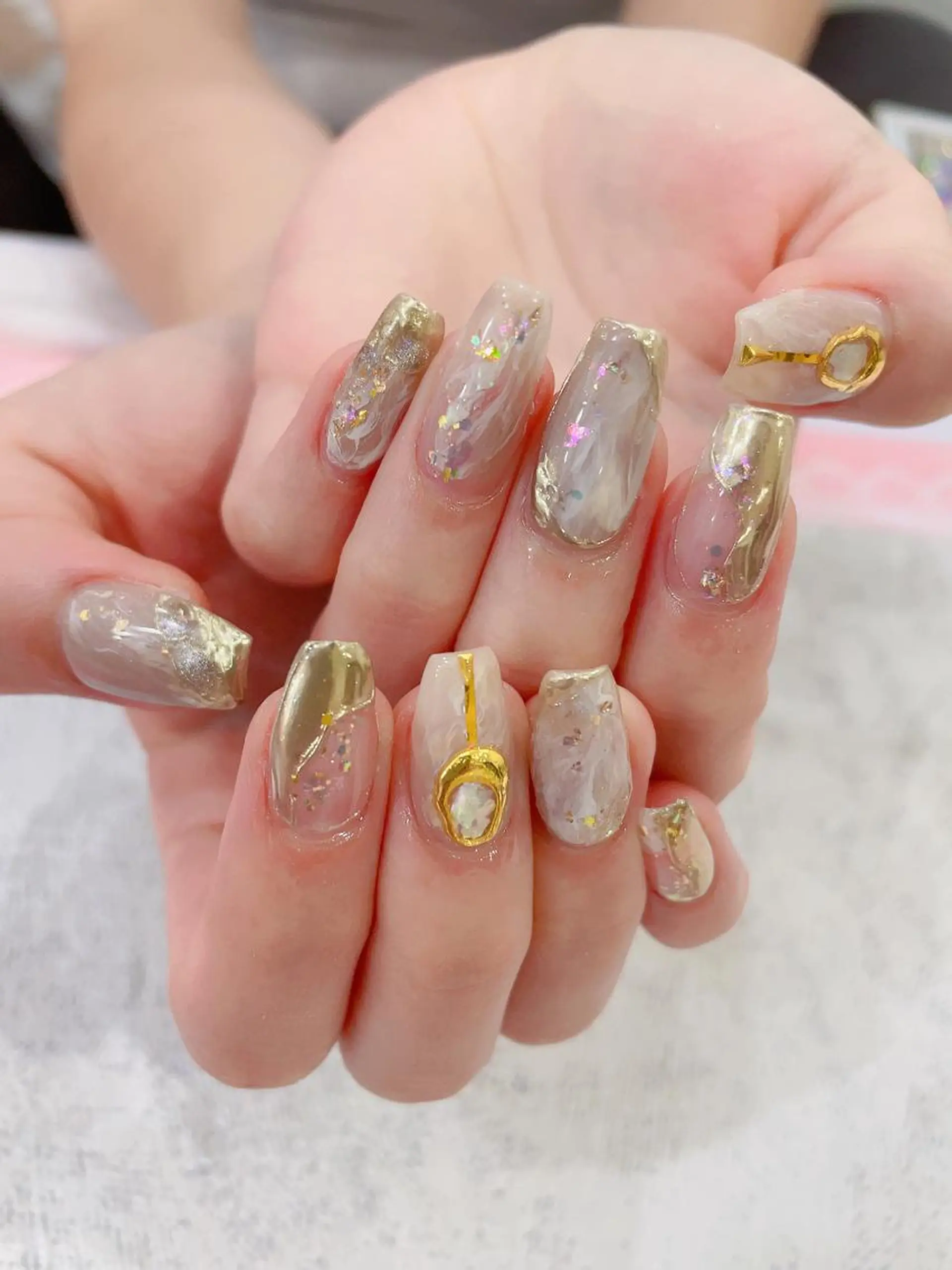 ミディアム ネイル cho nailのネイルデザイン