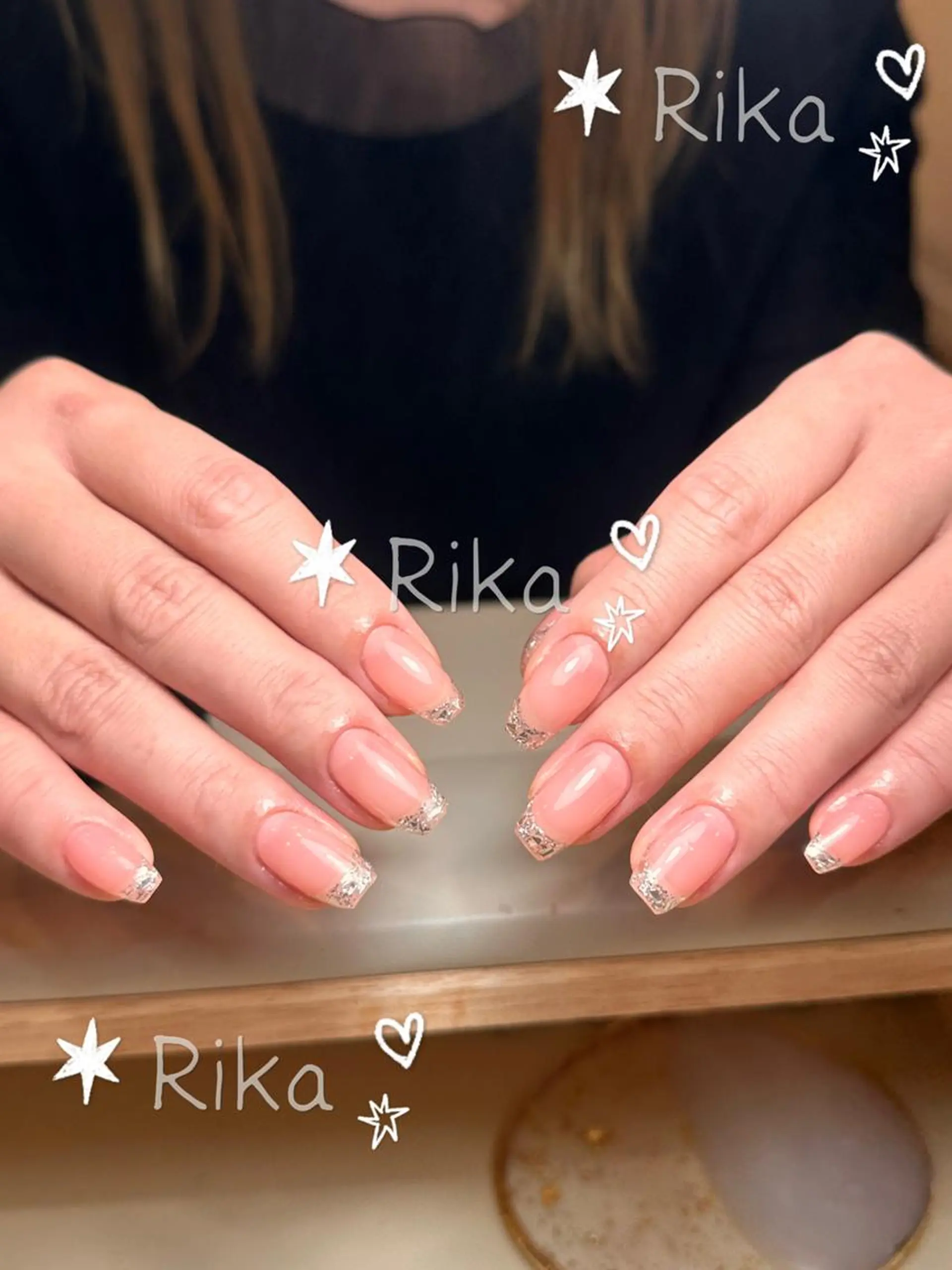 ネイル ツイードネイル 冬ネイル クリスマス 神崎 理沙のネイルデザイン