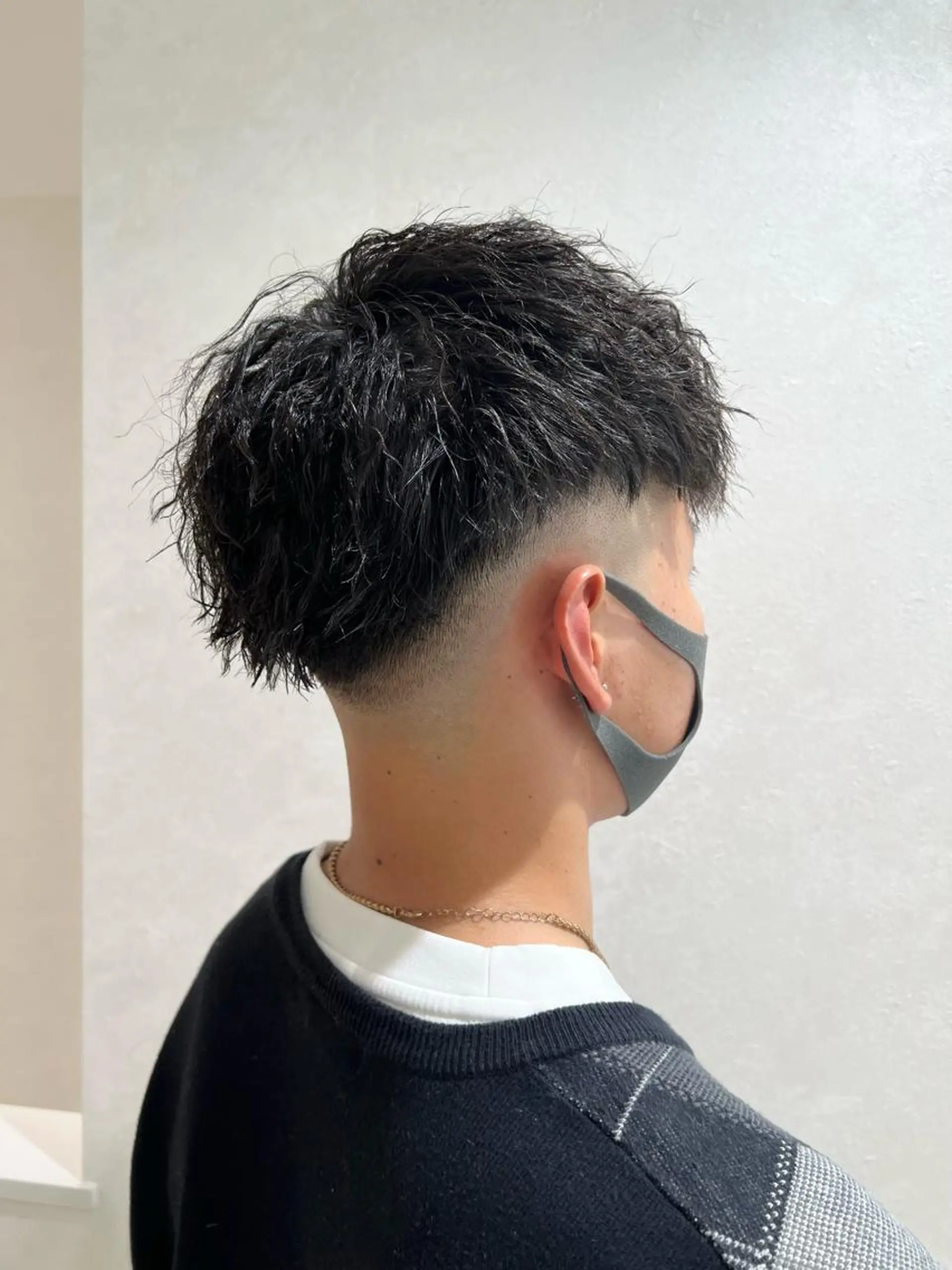 パーマ メンズ フェードカット メンズパーマ スキンフェード 波巻きパーマ スパイラルパーマ カット パーマ Camishi所属・瀬野凌介/メンズ カット/パーマのヘアスタイル