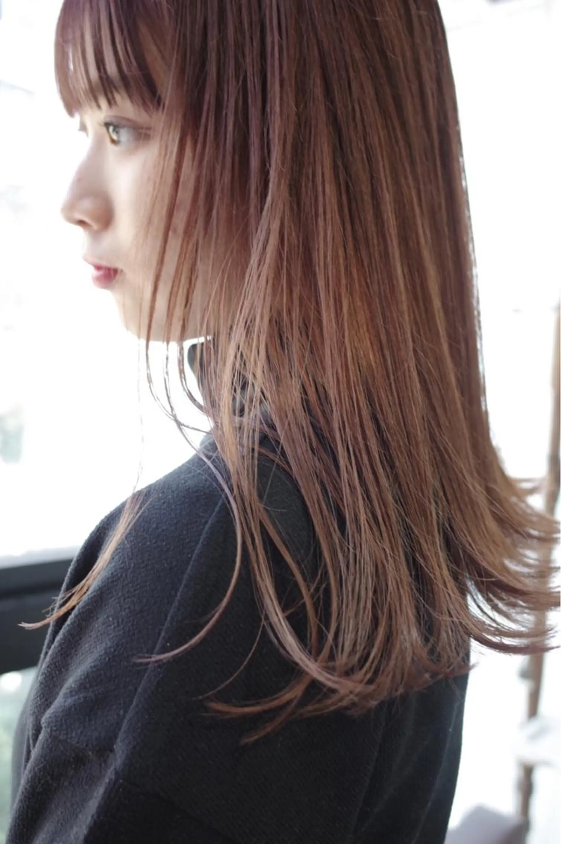 ミディアム カラー カット ヘアカラー トリートメント suvvy hairsalonのヘアスタイル