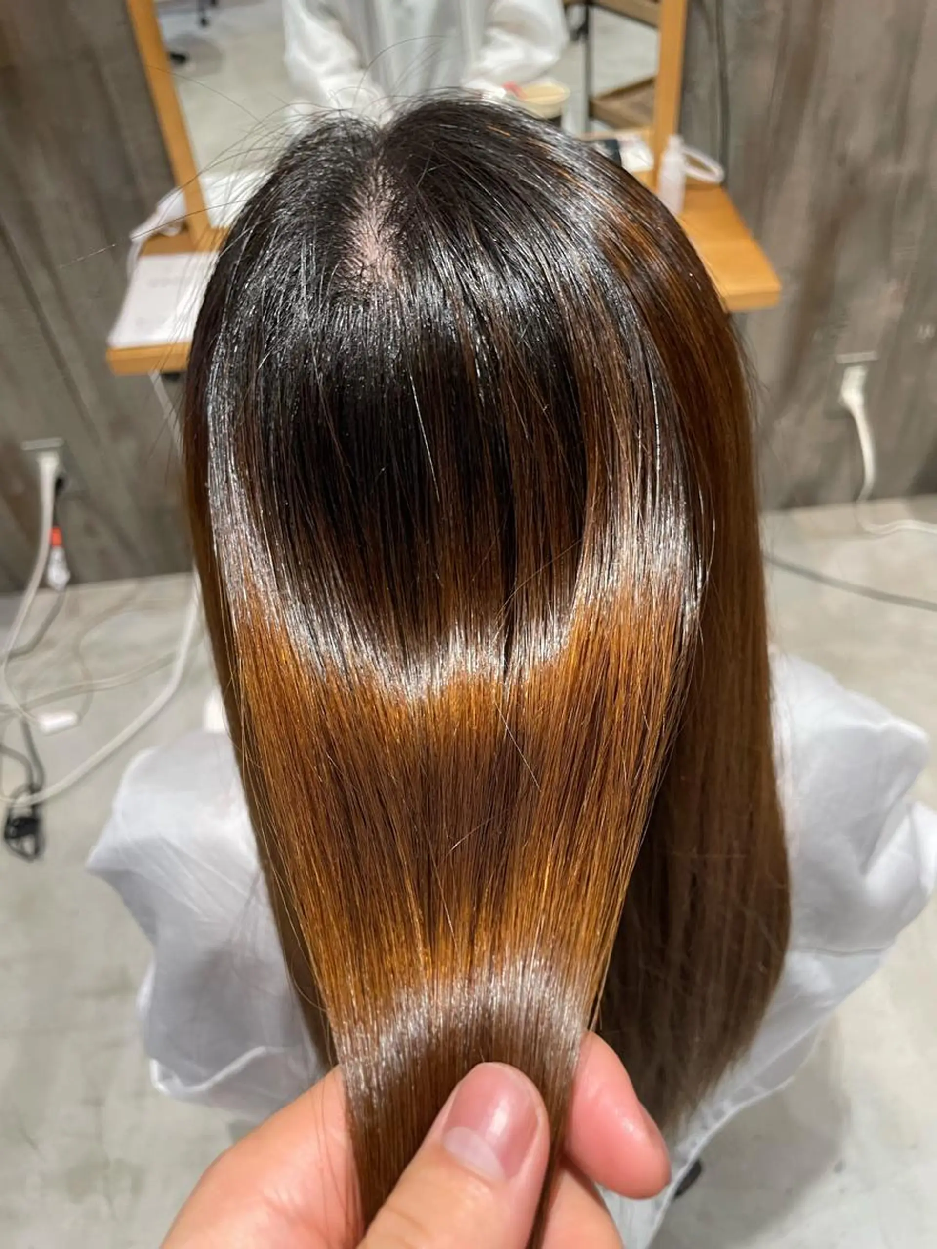 ロング 縮毛矯正 三好 祐希のヘアスタイル