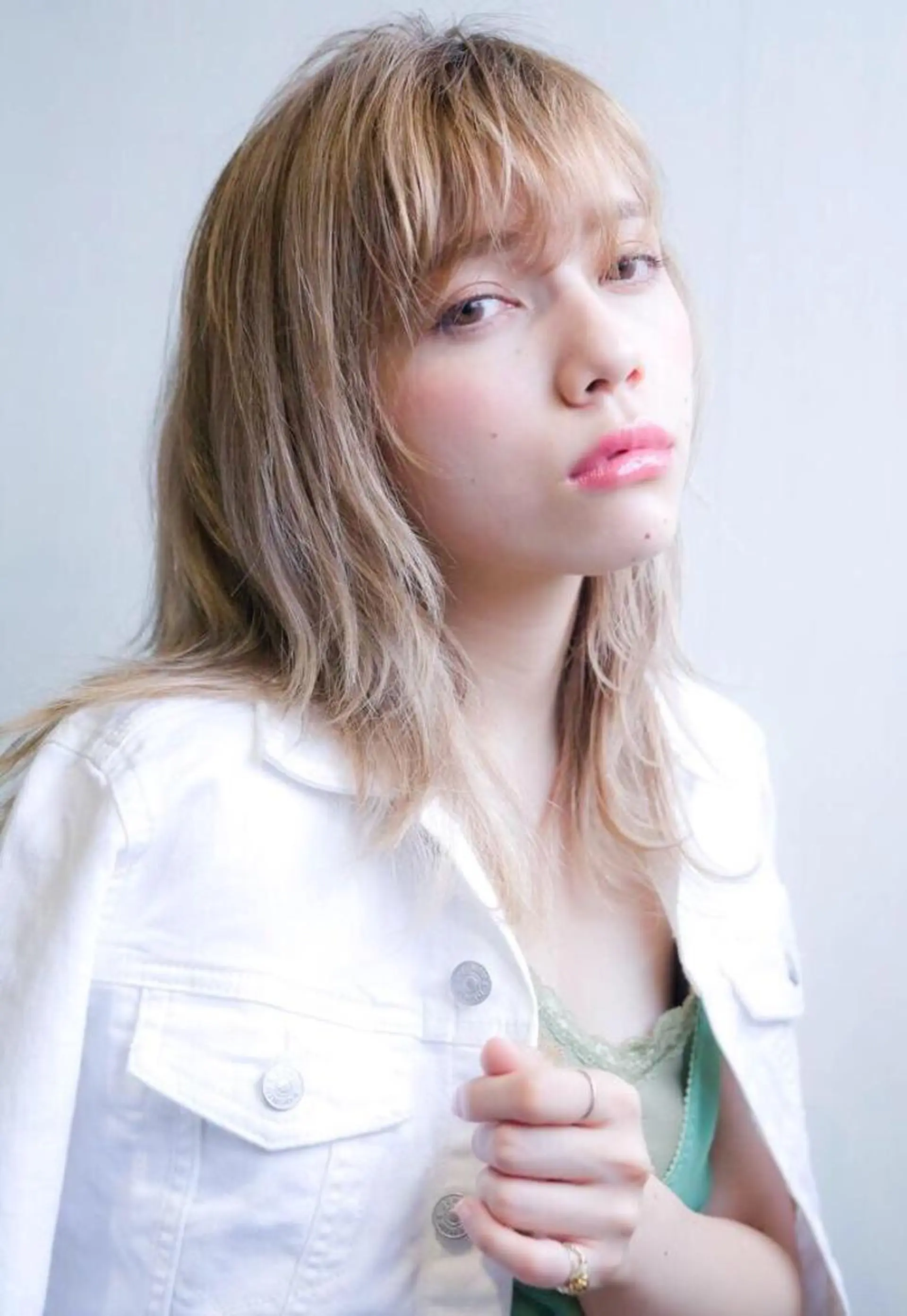 セミロング カラー hao所属・西山 頌太のヘアスタイル