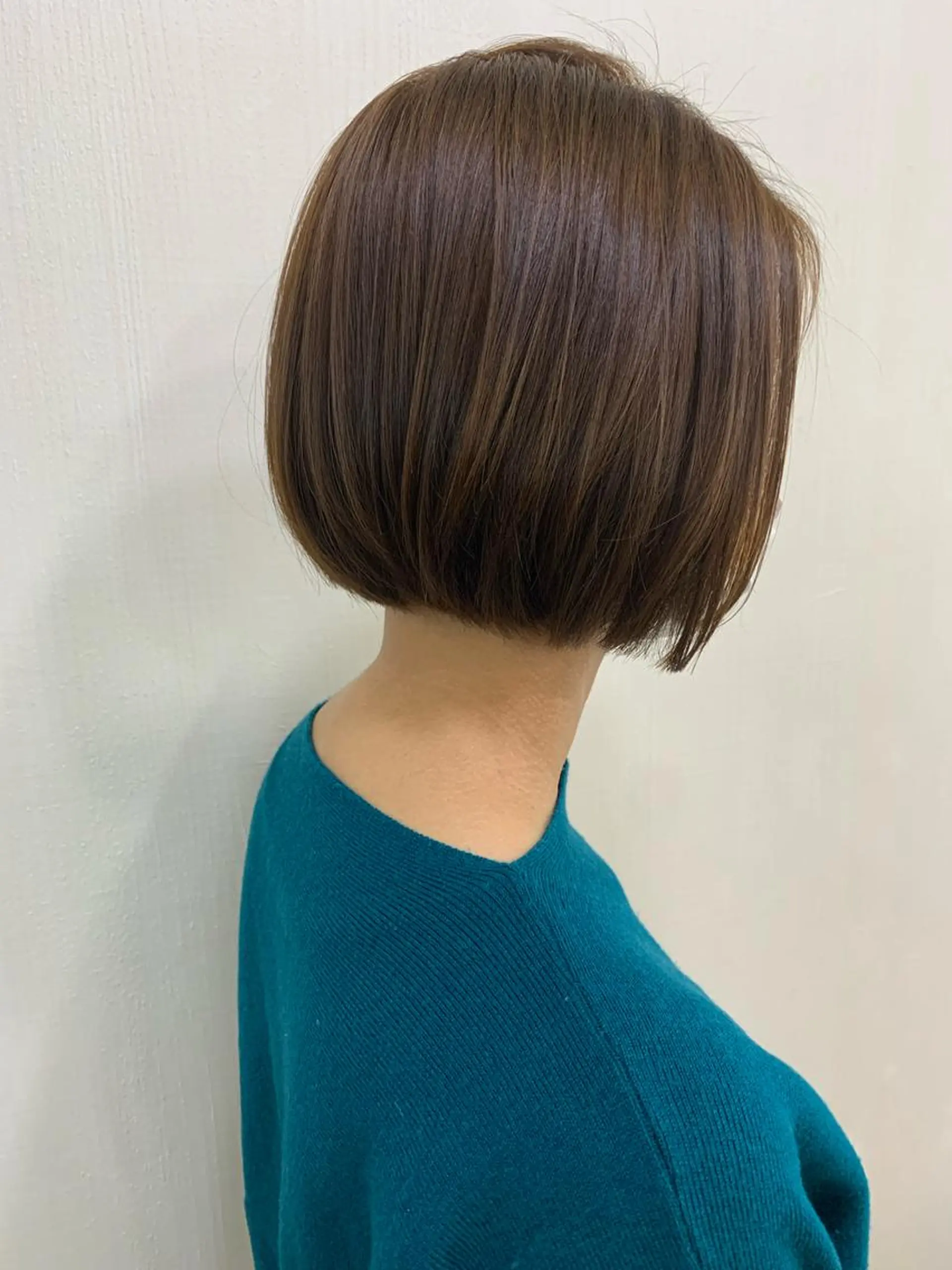 ショート カラー ボブ カット ヘアカラー きむえり/セット/ 髪質改善/カラーのヘアスタイル