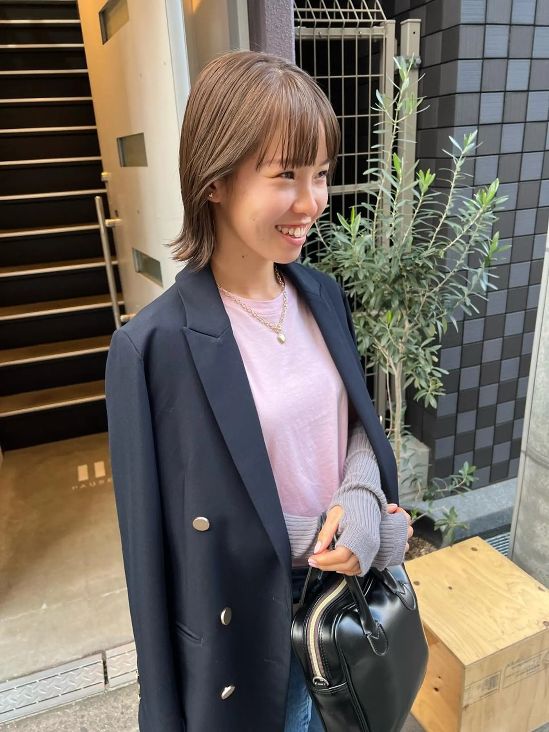 ショート カラー レイヤーパーマ/ 顔周りカット🎀メイのヘアスタイル