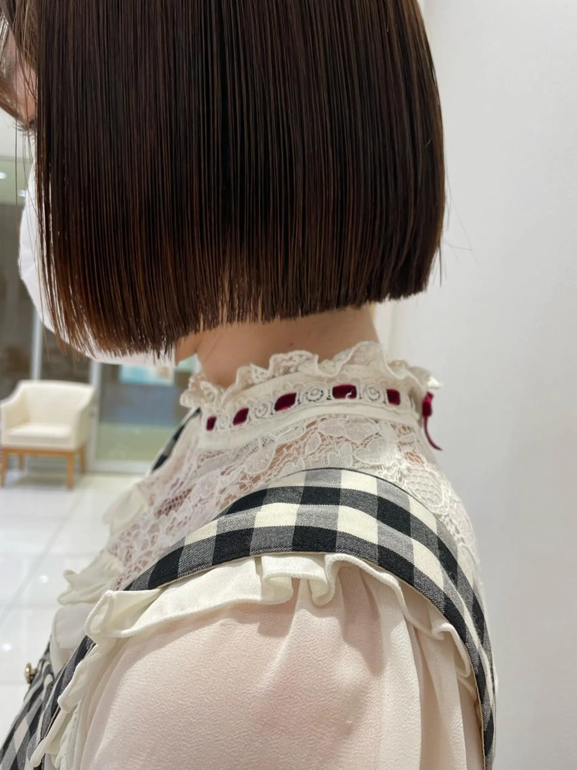 ショート 切りっぱなしボブ ボブ カット トリートメント 🪴酒井 可南子🪴のヘアスタイル