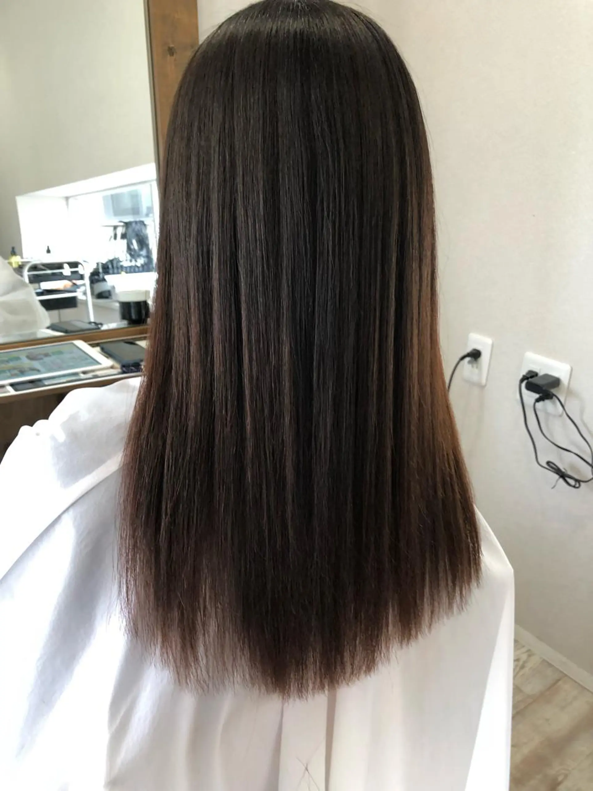 ロング カット 縮毛矯正 salon c.keyのヘアスタイル