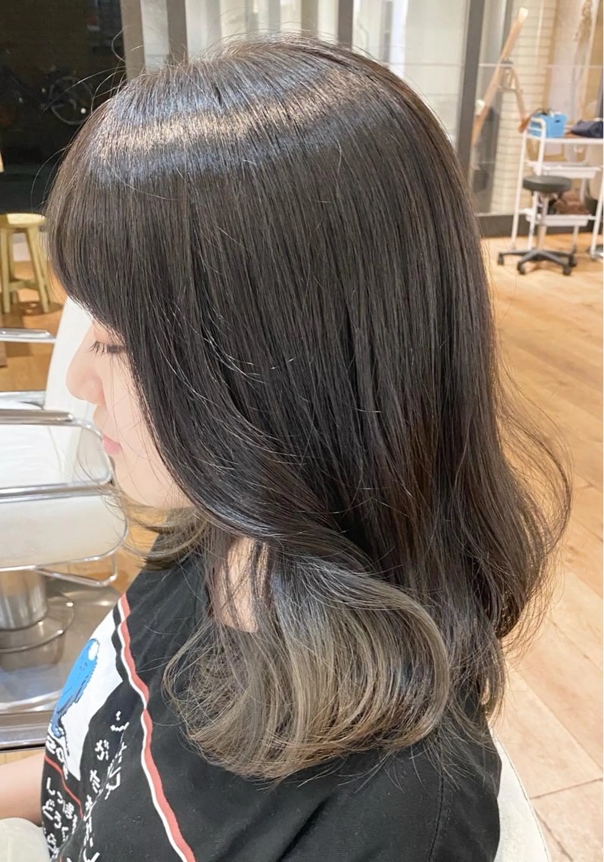 ロング カラー カット ヘアカラー ＮＥＷＩ　京橋 【yoko】のヘアスタイル