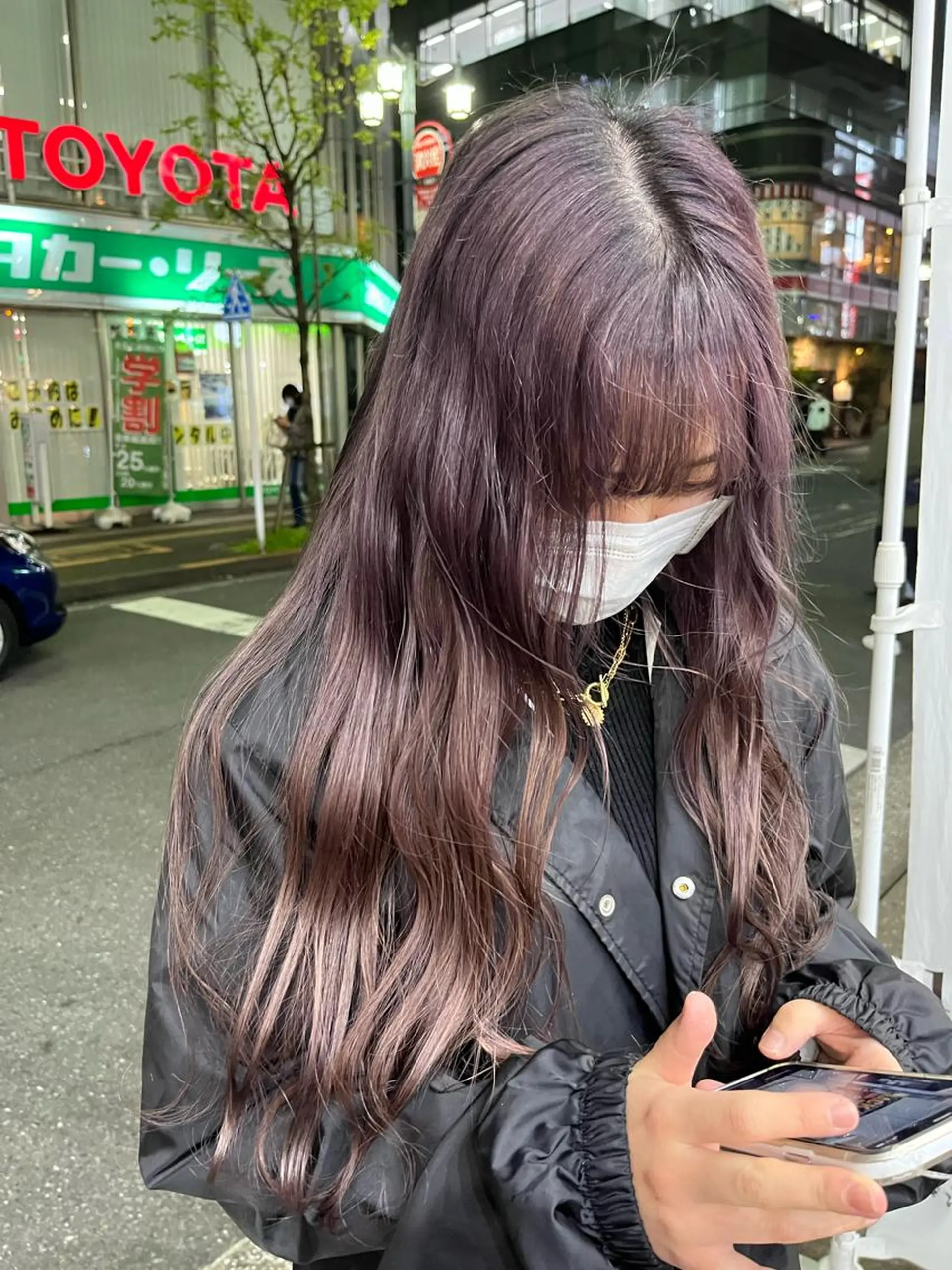 ロング カラー ヘアカラー 💖デザインカラー/ タダ ハナカ💖のヘアスタイル