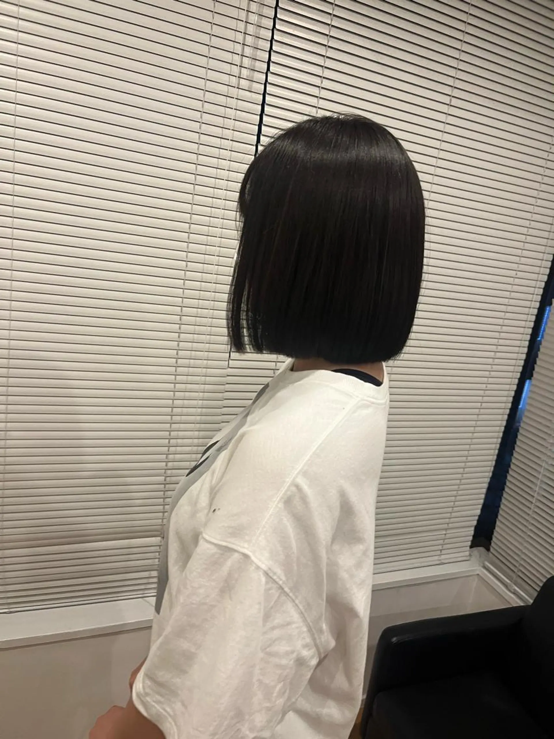 ショート 縮毛矯正 藤原 智恵のヘアスタイル