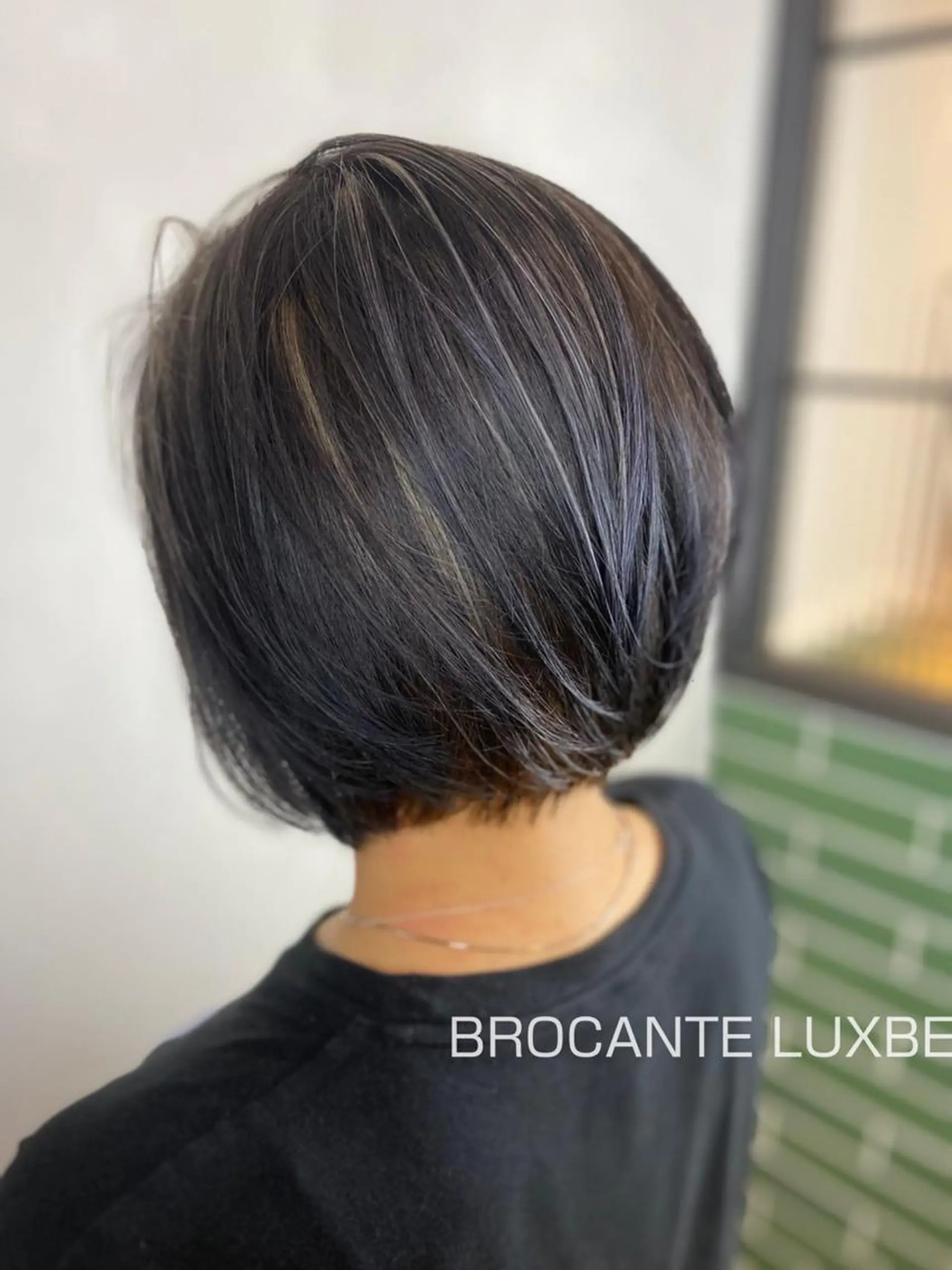 ショート カラー ショートボブ ハイライトカラー シルバー ボブ ハイライト BROCANTE✂︎ karasawa.nのヘアスタイル