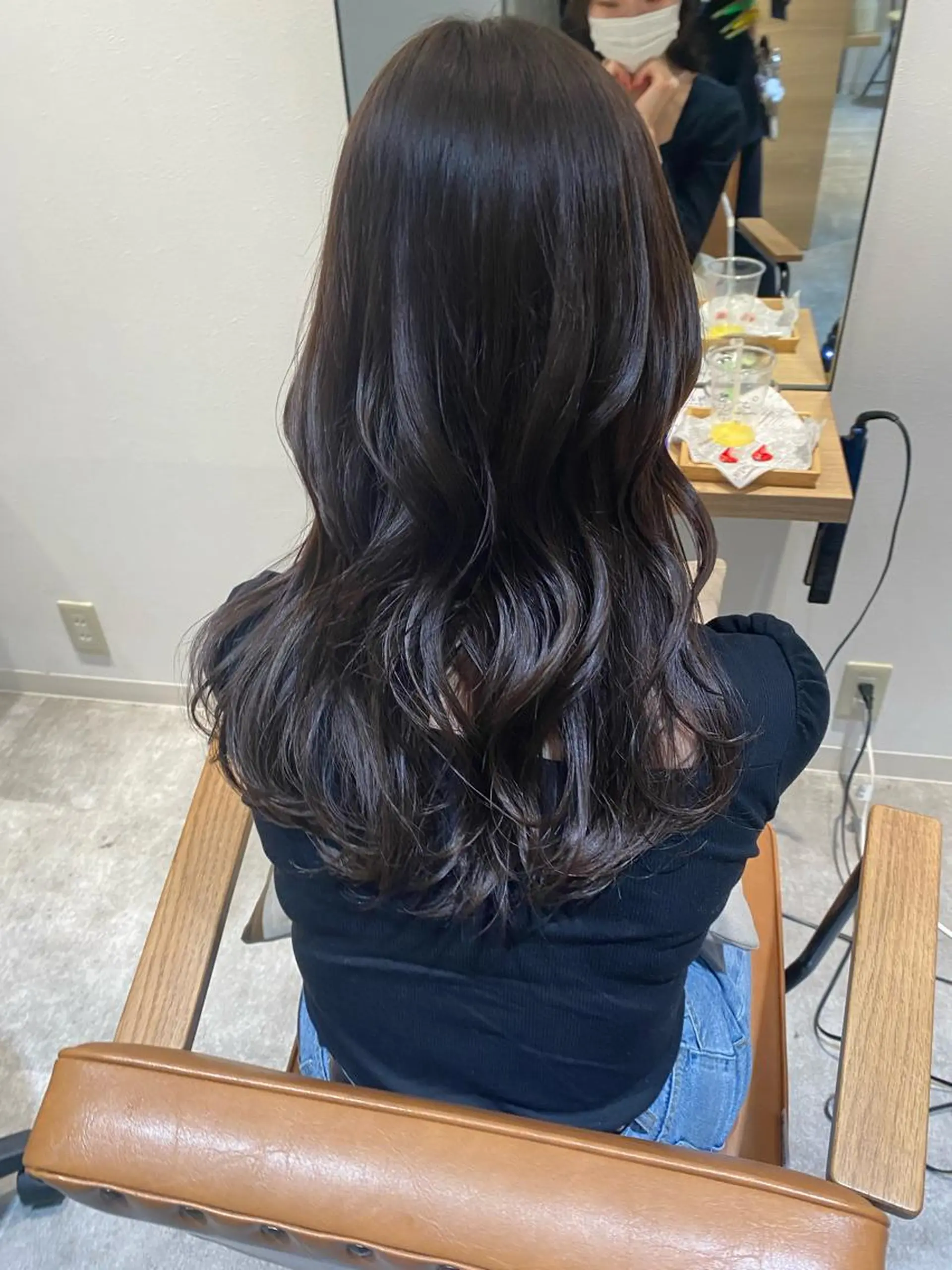 セミロング カラー グレージュ ヘアカラー トリートメント オスズ 🎀´-のヘアスタイル