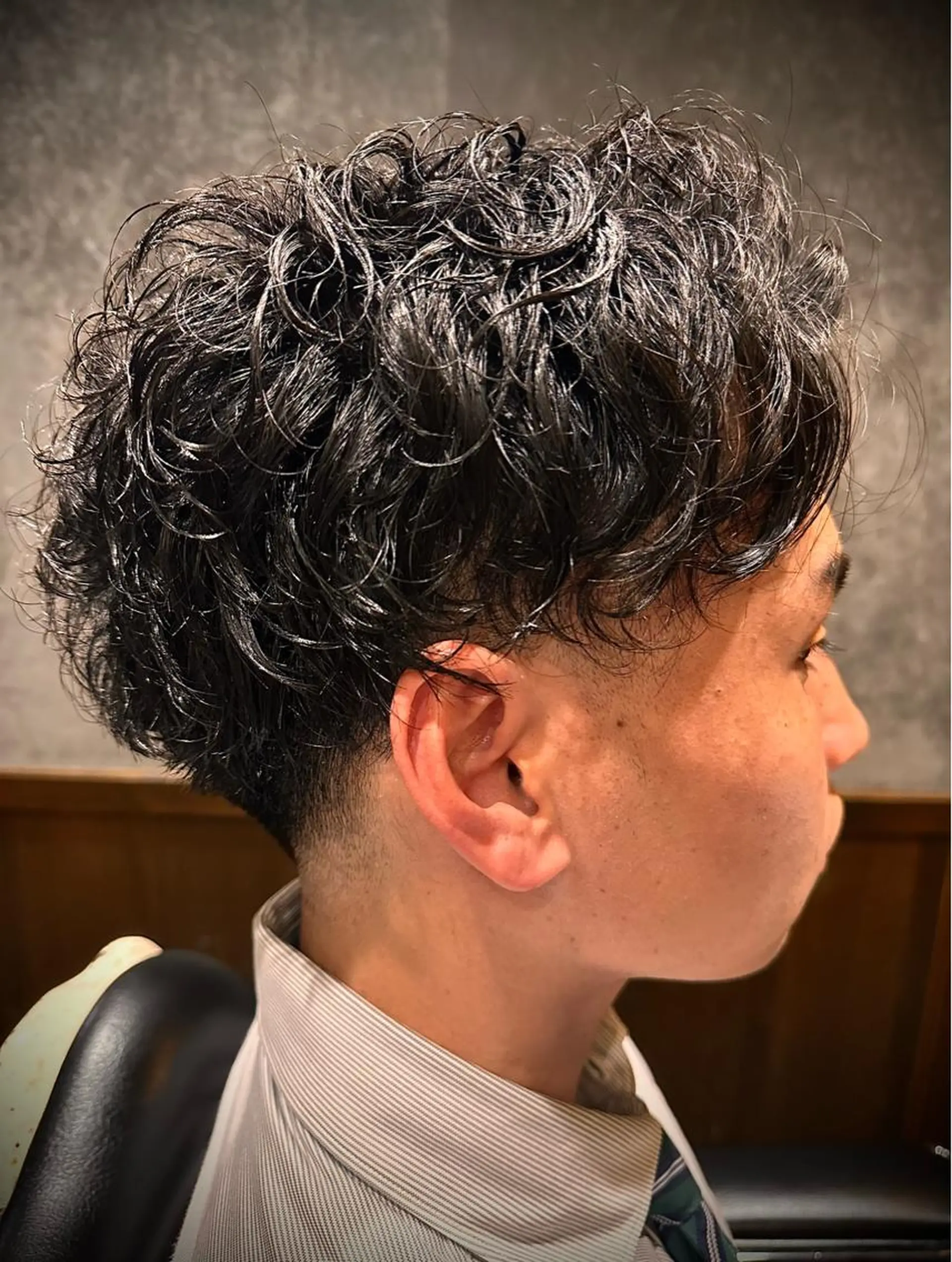 ミディアム パーマ ヒロ銀座/大槻 湧也のヘアスタイル