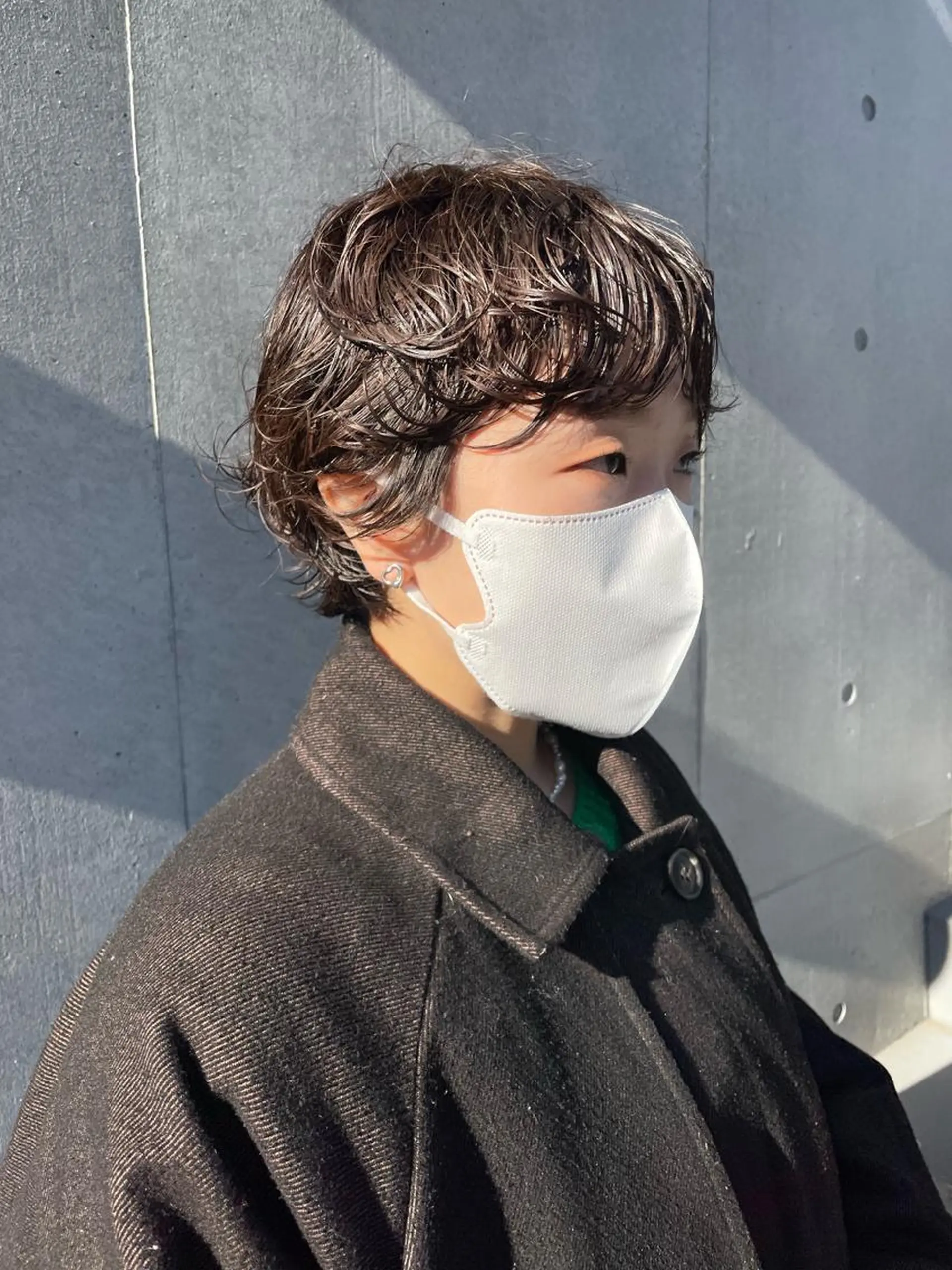 ショート パーマ 佐伯 和佳のヘアスタイル