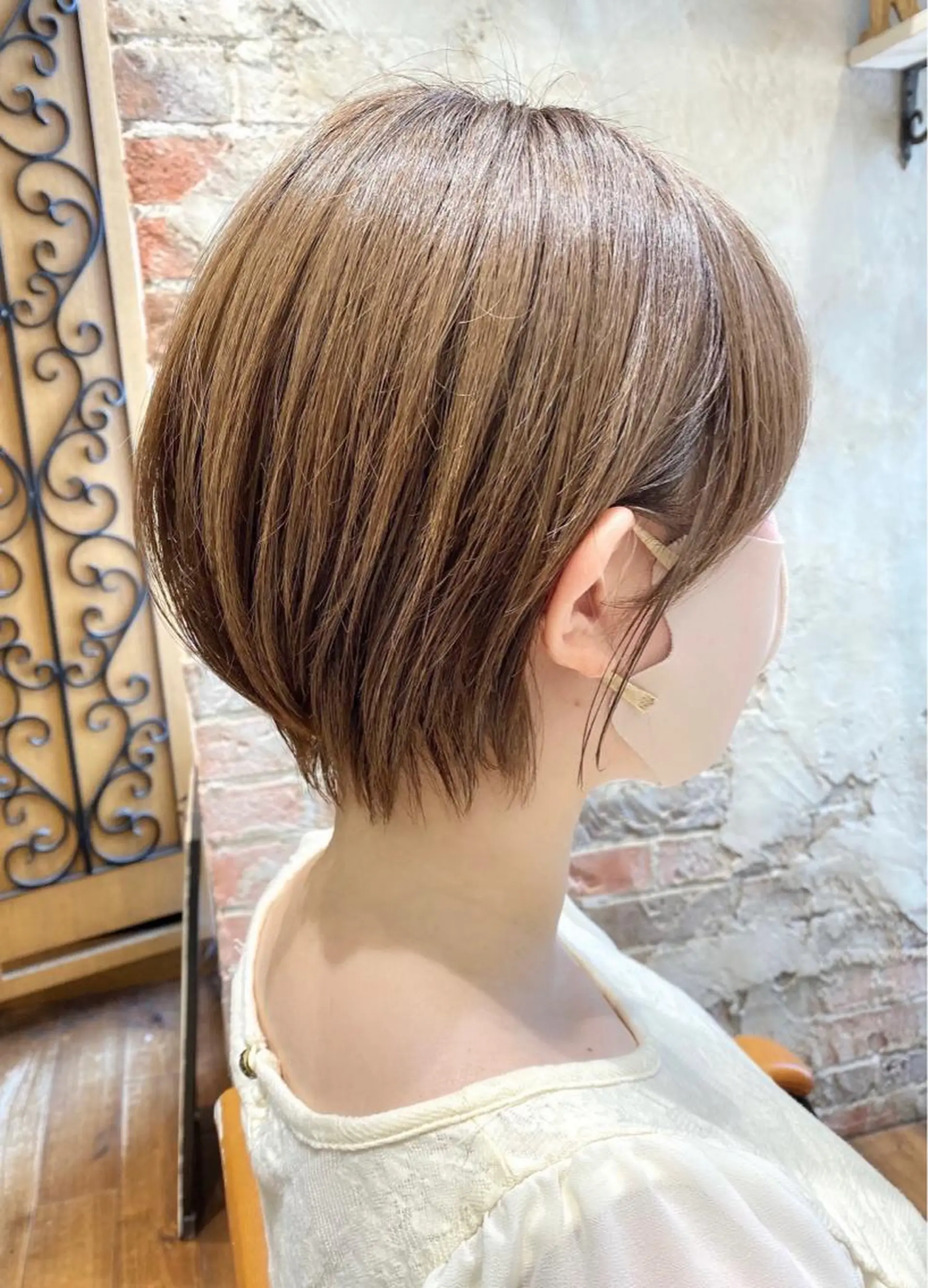 ショート 切りっぱなしボブ ショートボブ アッシュ ボブ 髪質改善 カット ヘアカラー トリートメント ショート、ボブの神✨ 峯朋也✂︎✨のヘアスタイル