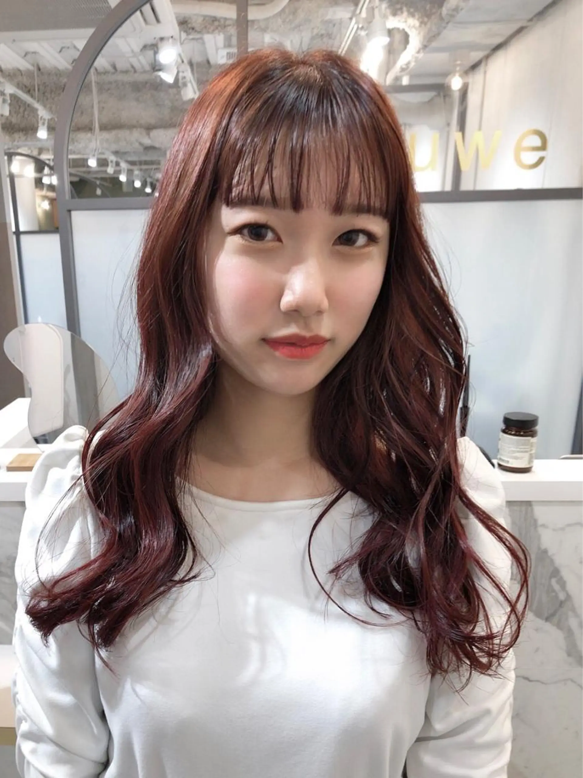 ロング カラー ヘアアレンジ 関谷 あいみのヘアスタイル
