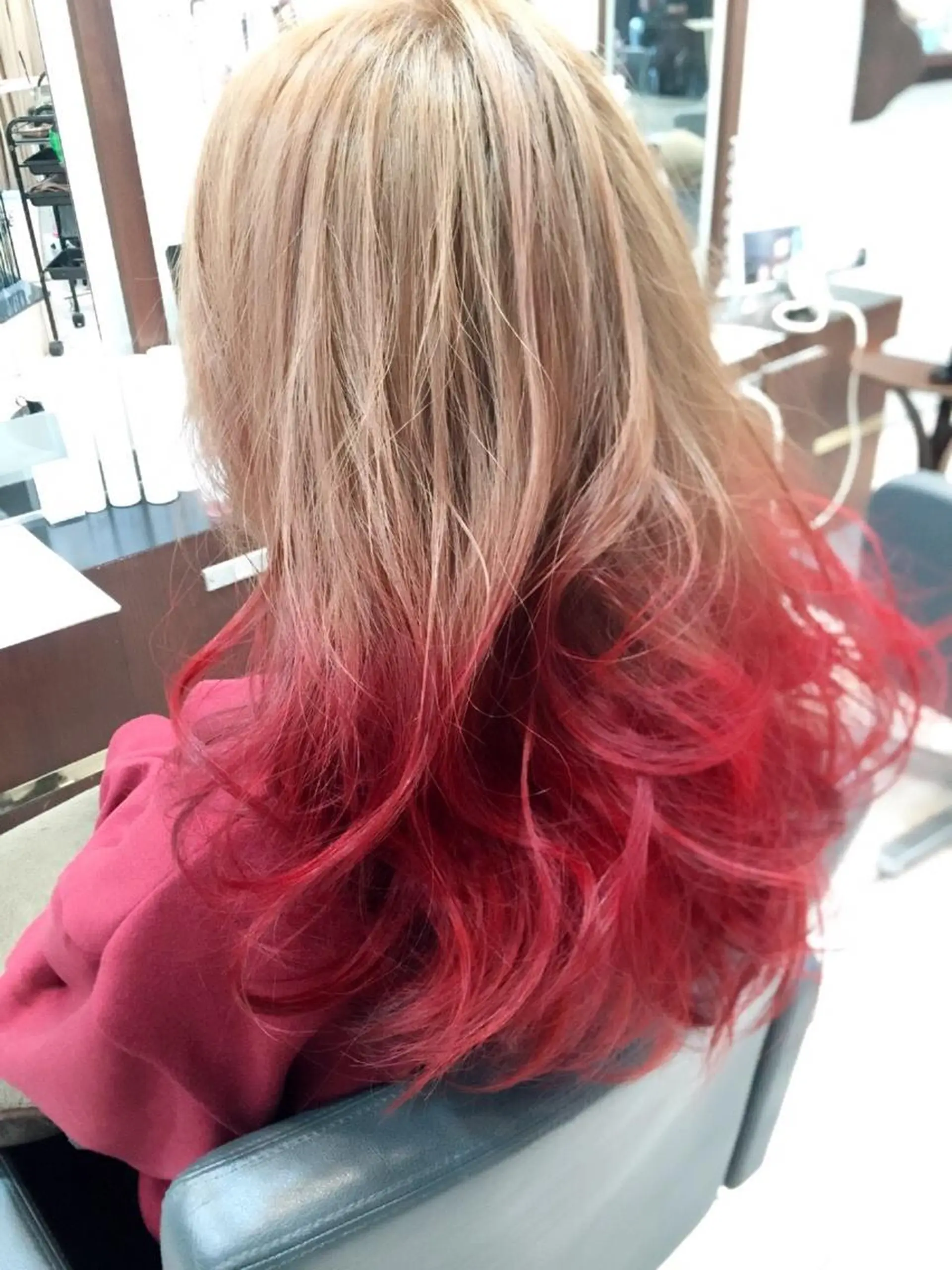 セミロング ロング カラー ヘアアレンジ MODE K's松原 YUMIのヘアスタイル