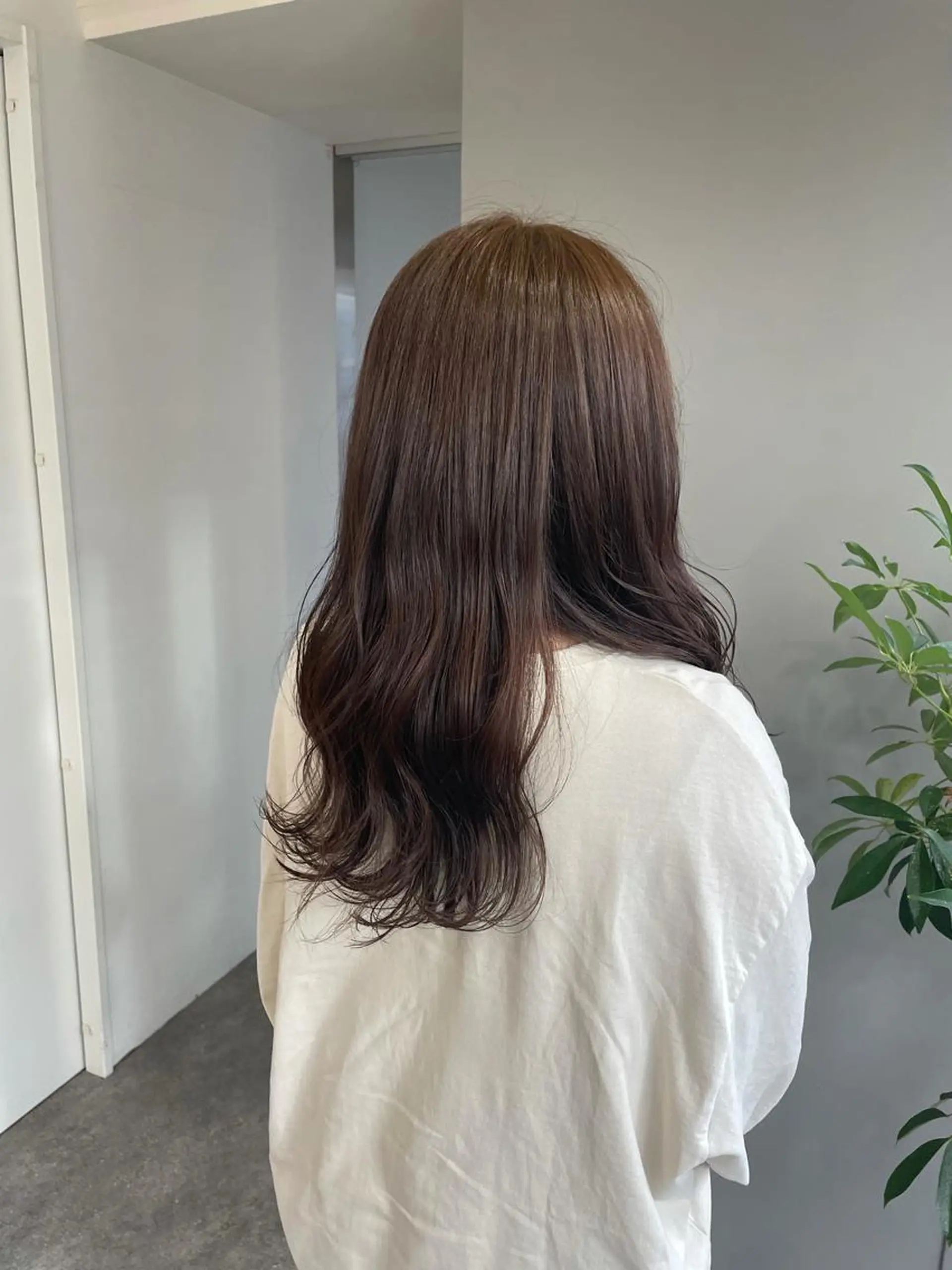 ロング チョコレートブラウン ヘアカラー soyon心斎橋所属・♡透明感/艶カラー/ M a I ♡のヘアスタイル