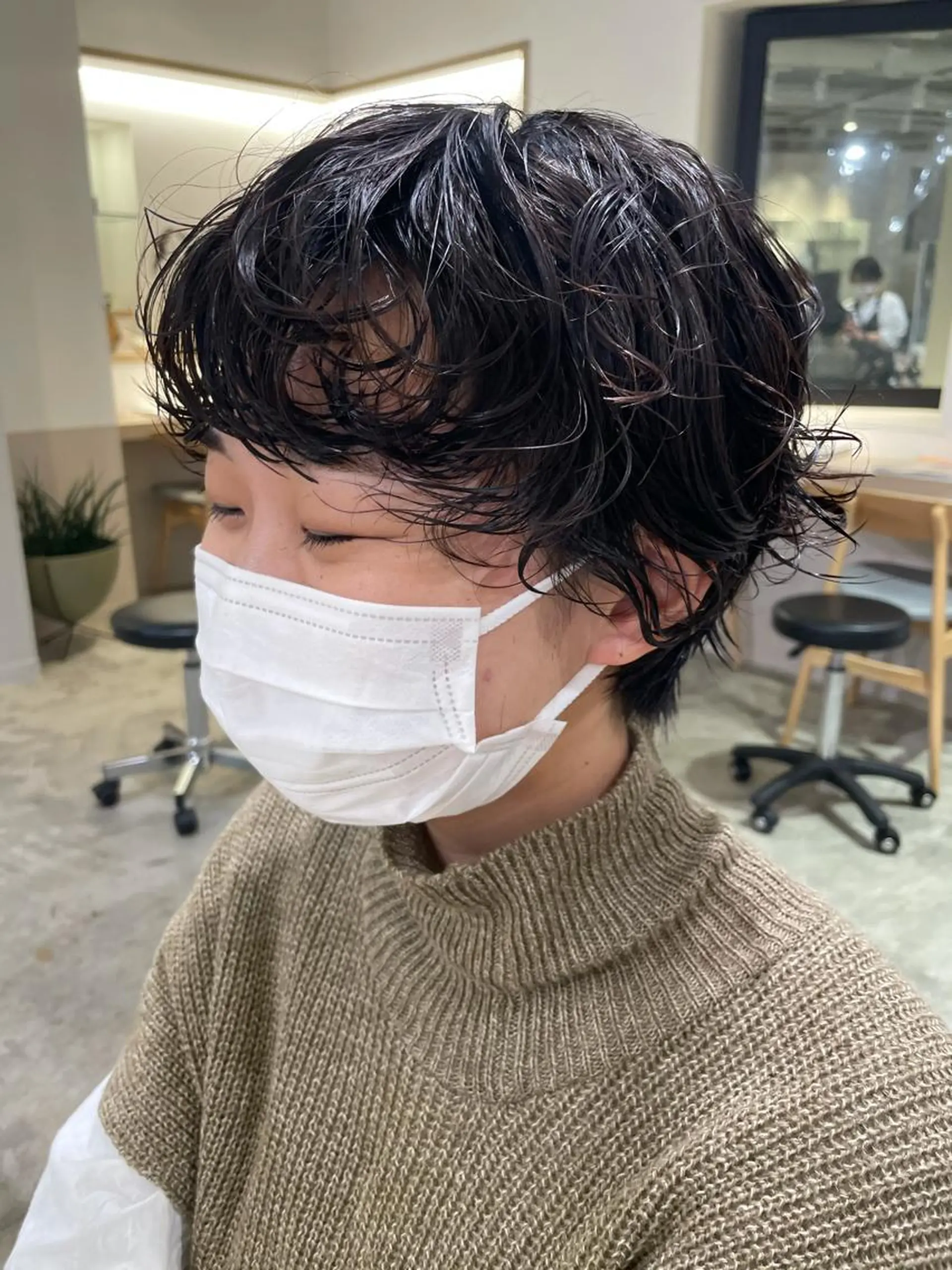 ショート パーマ 斉藤 瑞恵のヘアスタイル