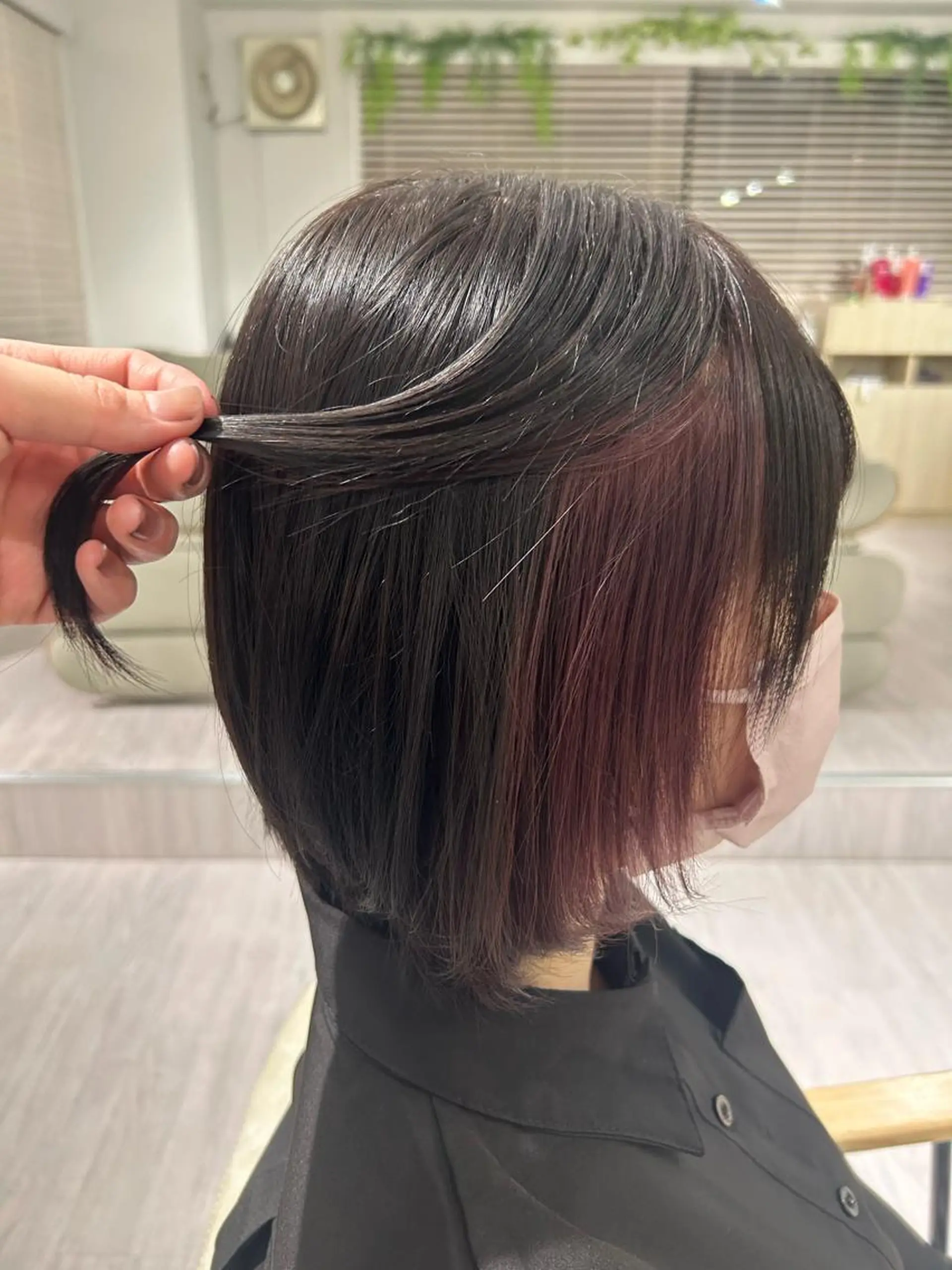 ショート カラー オリーブ・赤み消し 💚MAKOTO💚のヘアスタイル