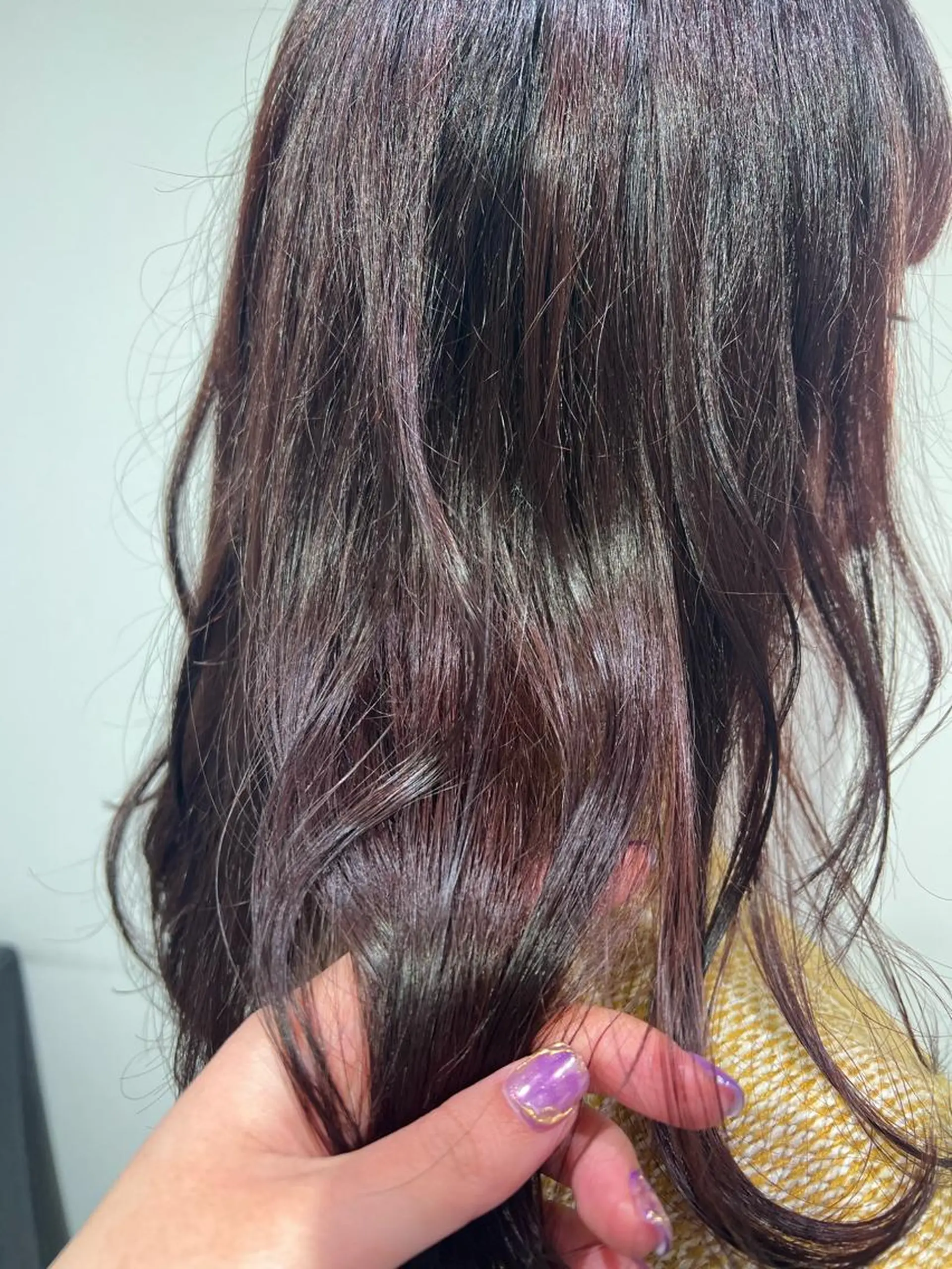 セミロング カラー アッシュ 透明感カラー ピンクカラー カット ヘアカラー トリートメント 暖色カラー💜 中山由梨のヘアスタイル