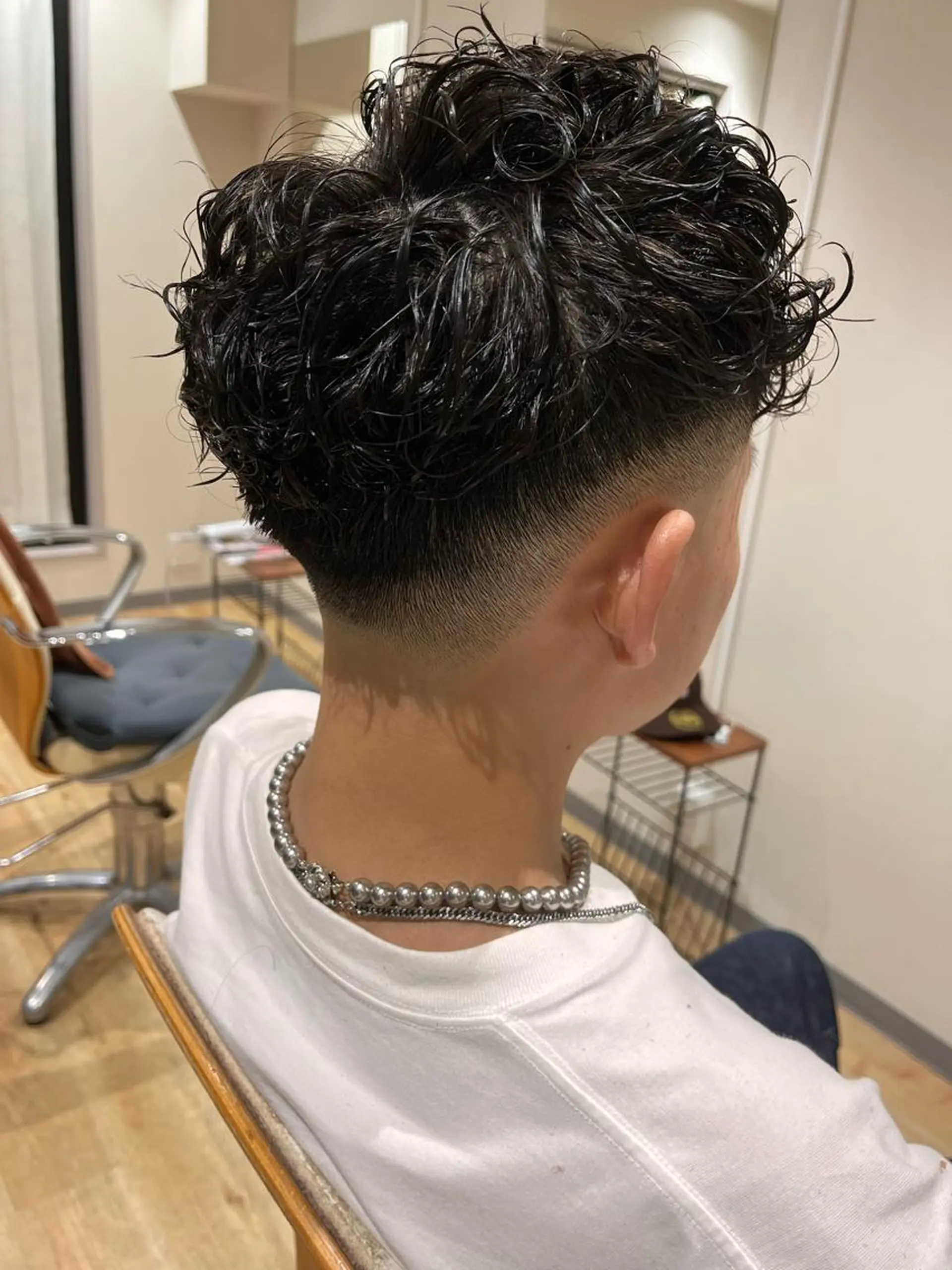 ショート パーマ メンズ スペインカール カット パーマ men's salon LiG所属・Men'ssalon LiG/kaitoのヘアスタイル
