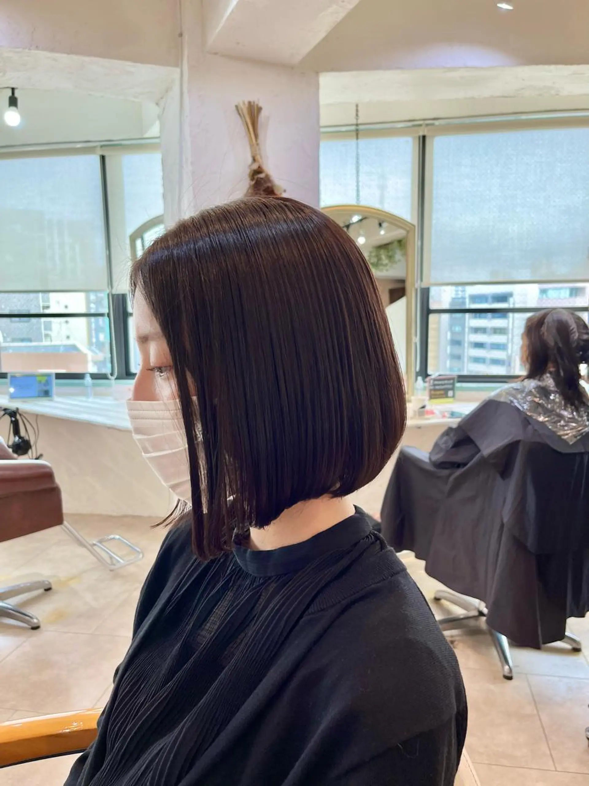 ミディアム ボブ 縮毛矯正 本場の韓国ヘア 🇰🇷チ・ヨンジュのヘアスタイル