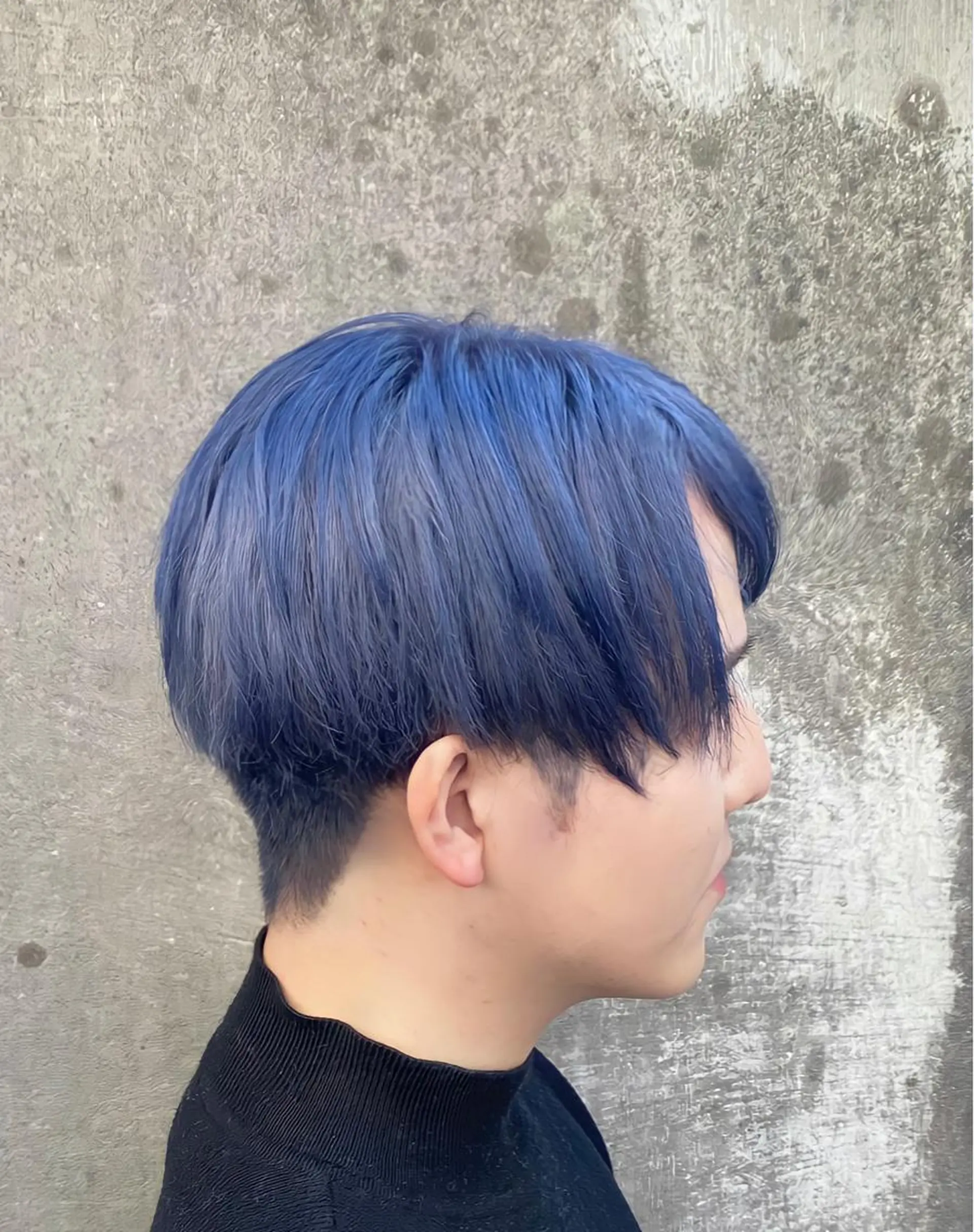 ショート カラー メンズ メンズ韓国風 ブルーカラー 韓国風ヘア motel所属・雰囲気引き出す ✨大人レディのヘアスタイル