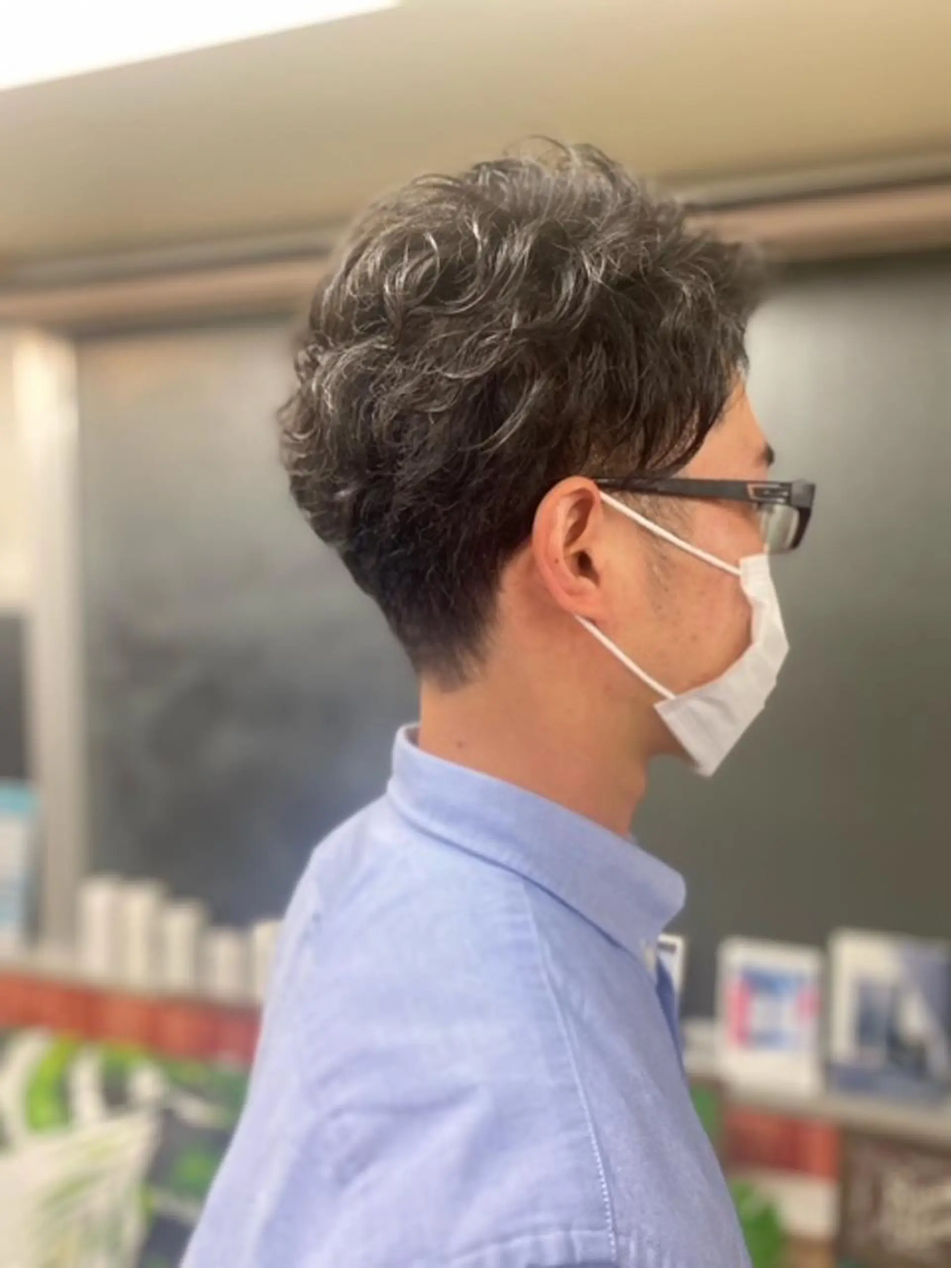 ショート パーマ メンズ メンズパーマ カット パーマ トリートメント kazu 店長のヘアスタイル
